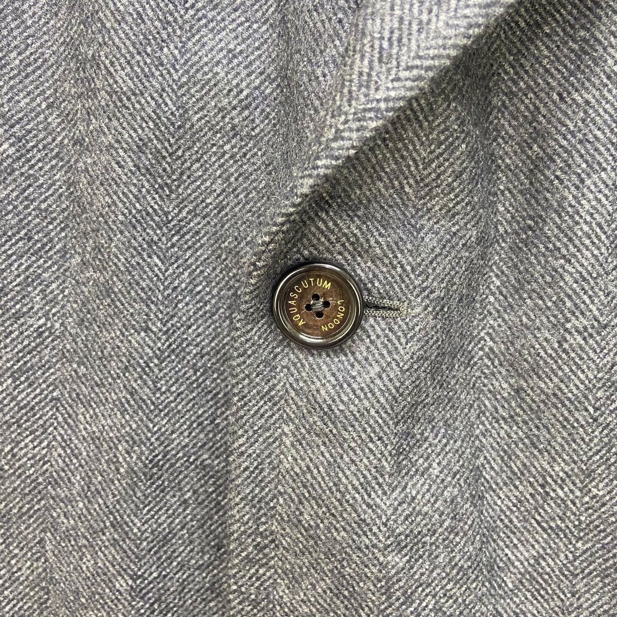 Aquascutum Vintage Aquascutum London Herringbone Wool Long Coat Size US L / EU 52-54 / 3 - 9 Thumbnail