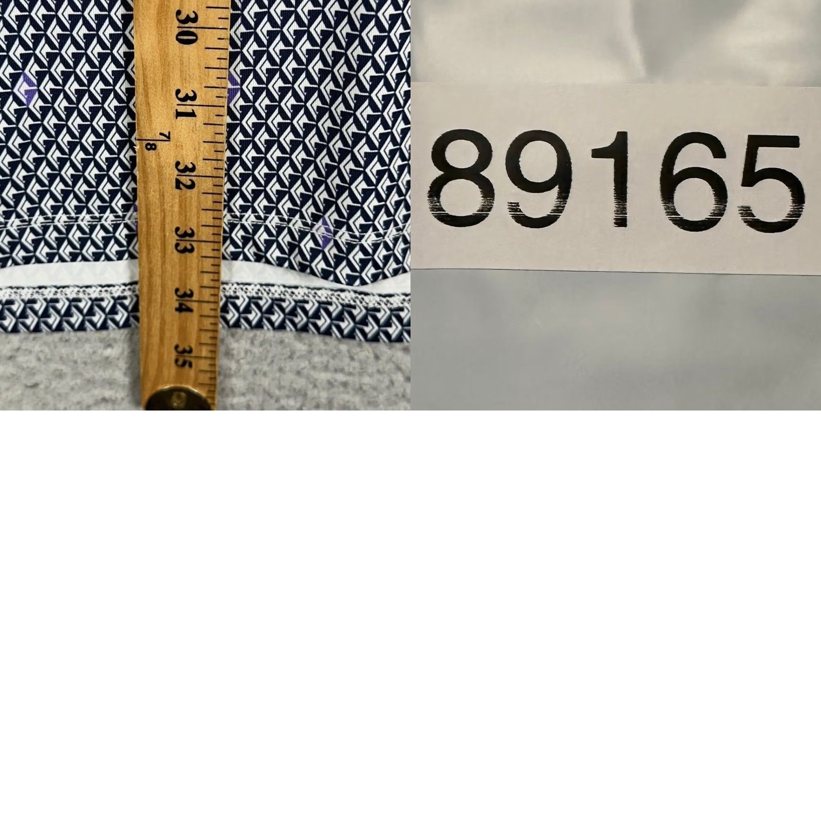 Vintage Greyson Polo Shirt Mens 2XL Navy White Geometric Golf Activewear Shirt Short Sleeve Button Collar Mens N Size US XXL / EU 58 / 5 - 8 Thumbnail