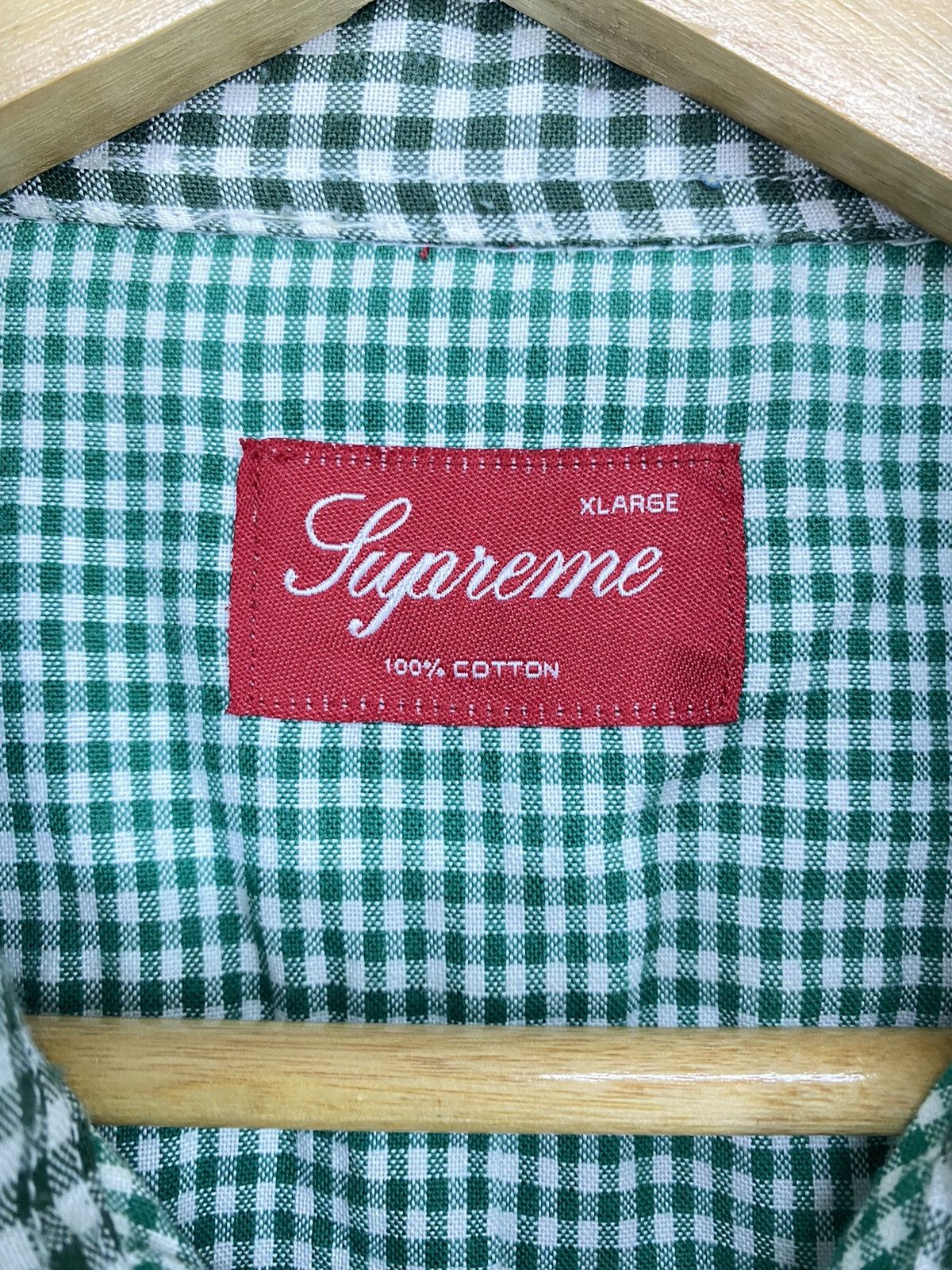 Supreme SUPREME GREEN CHECKED SHIRT. SIZE XLARGE . NYC. SKATEBOARD. Size US XL / EU 56 / 4 - 7 Thumbnail