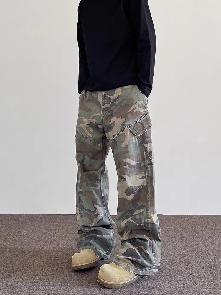 Japanese Brand × Vintage Vintage Camouflage Workwear High Street Casual Pants Size US 30 / EU 46 - 1 Thumbnail