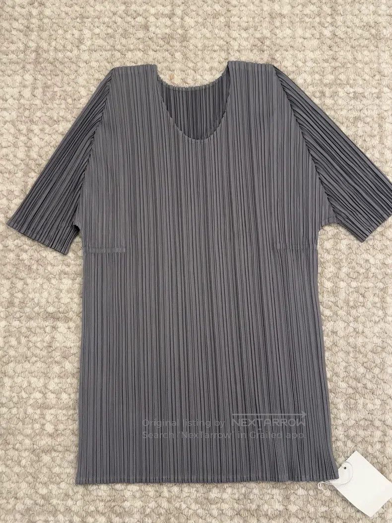 Issey Miyake Issey Miyake Pleated Crew Neck Short Sleeve T-shirt Size L / US 10 / IT 46 - 5 Thumbnail