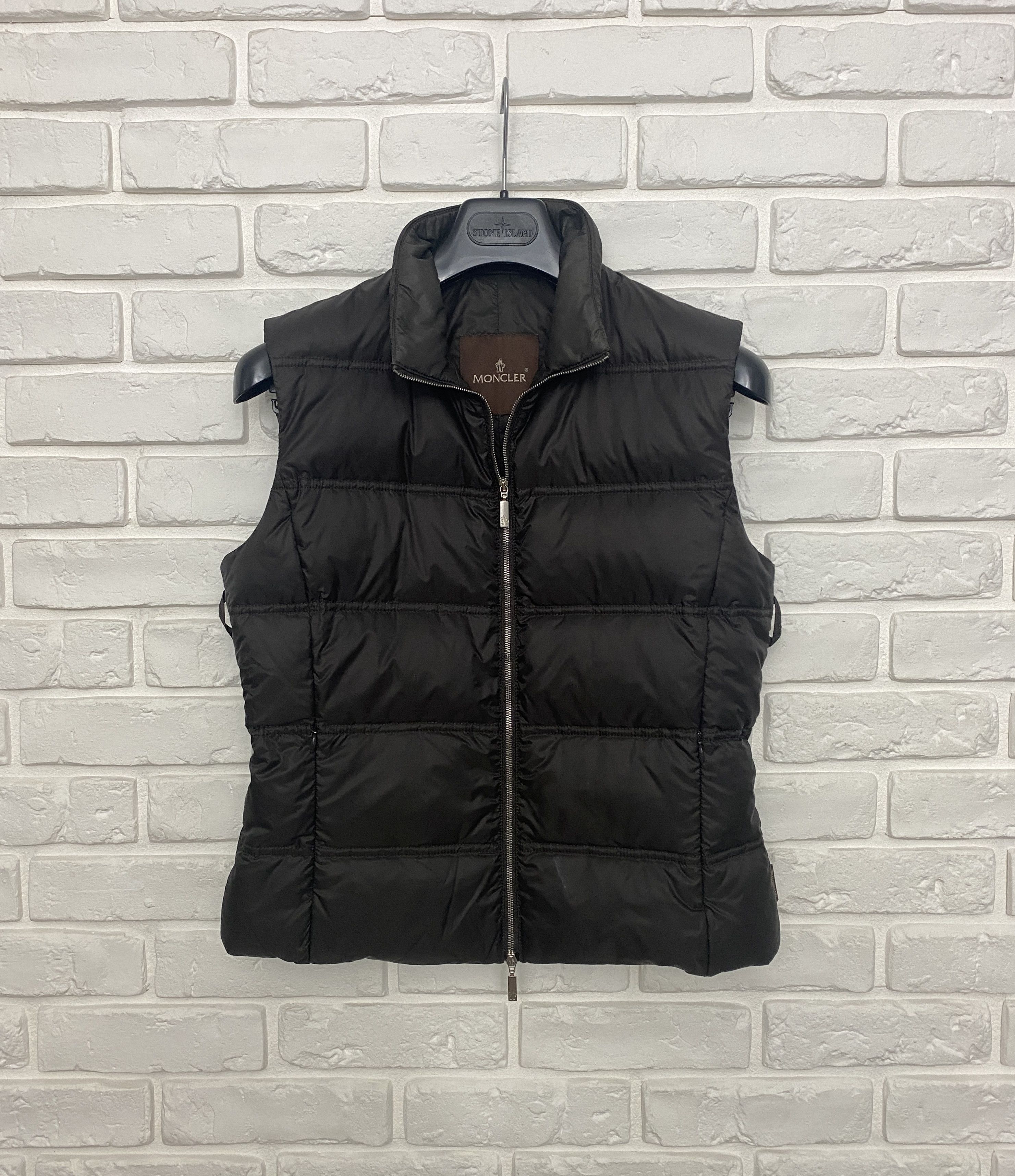 Vintage Women´s Moncler Down Vest Gilet Jacket Puffer Size 3 