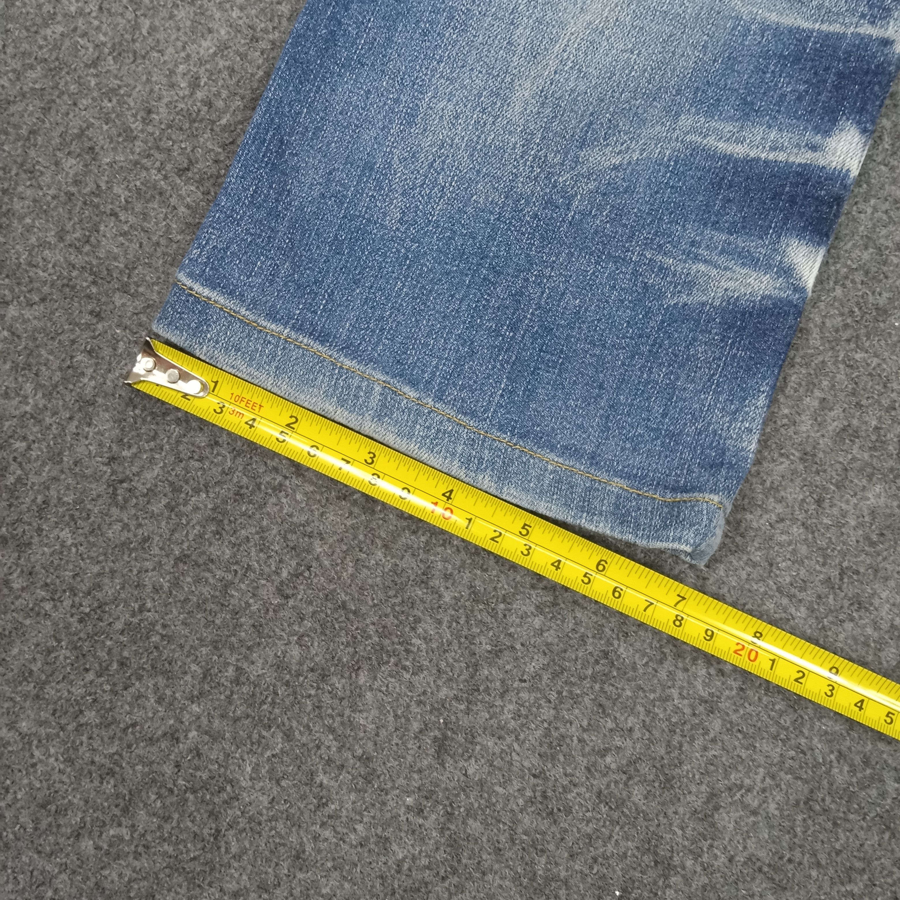 Le Grande Bleu (L.G.B.) × Tornado Mart × Vintage Tornado Mart Japanese Brand Fading Art Denim Jeans Size US 32 / EU 48 - 11 Thumbnail