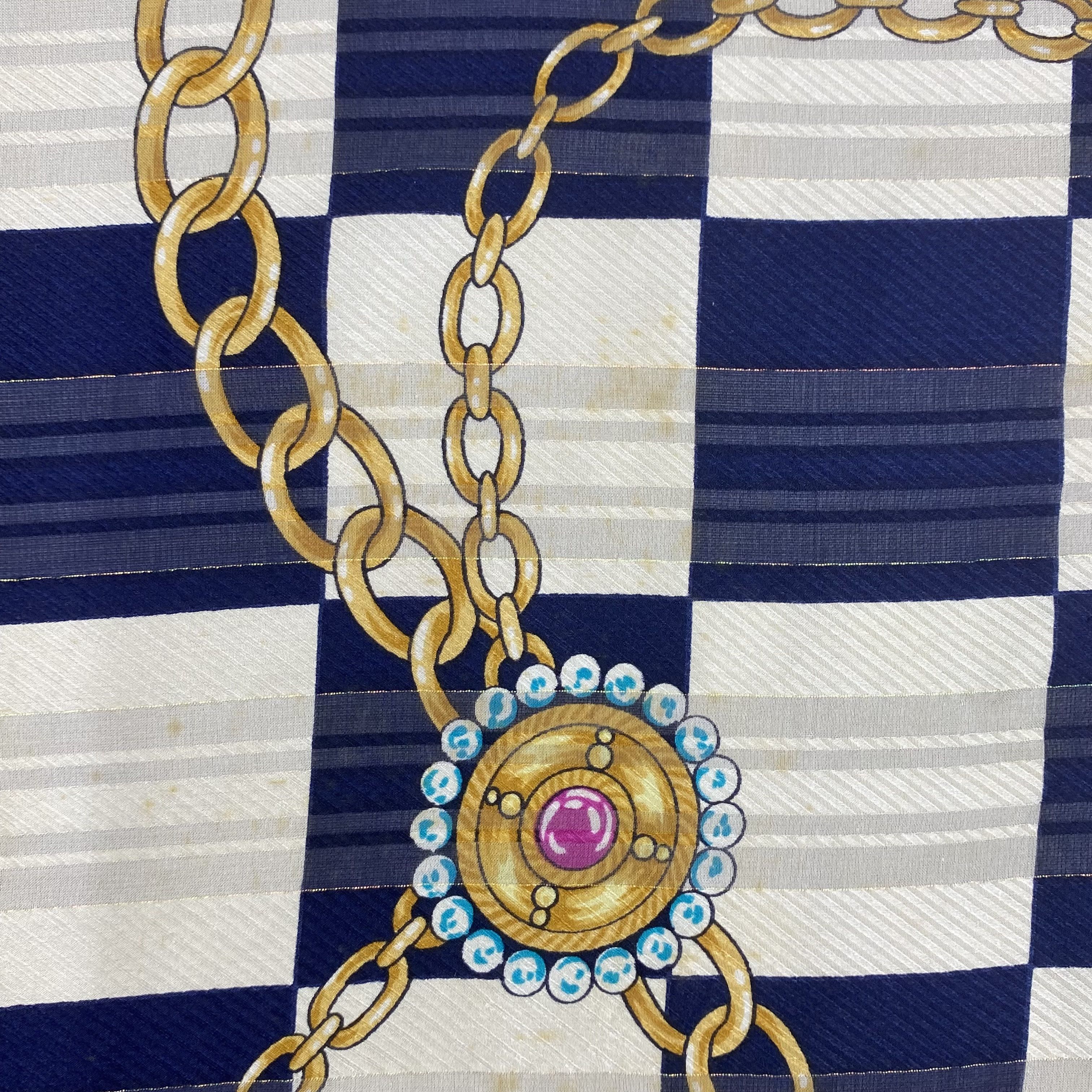 Japanese Brand Vintage Luciano Soprani SILK Scarf Twill Stole Wraps Scarves Size ONE SIZE - 11 Thumbnail