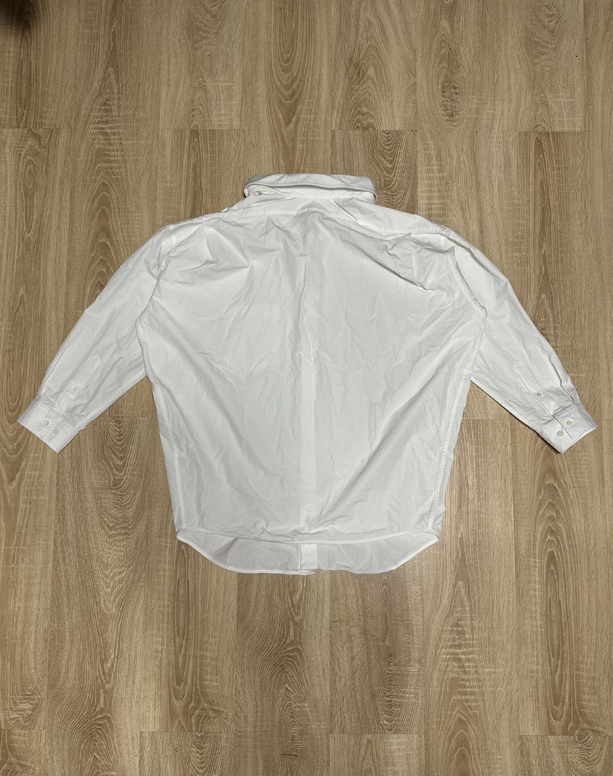 Balenciaga Balenciaga Oversized Shirt in White Poplin Size US M / EU 48-50 / 2 - 4 Thumbnail
