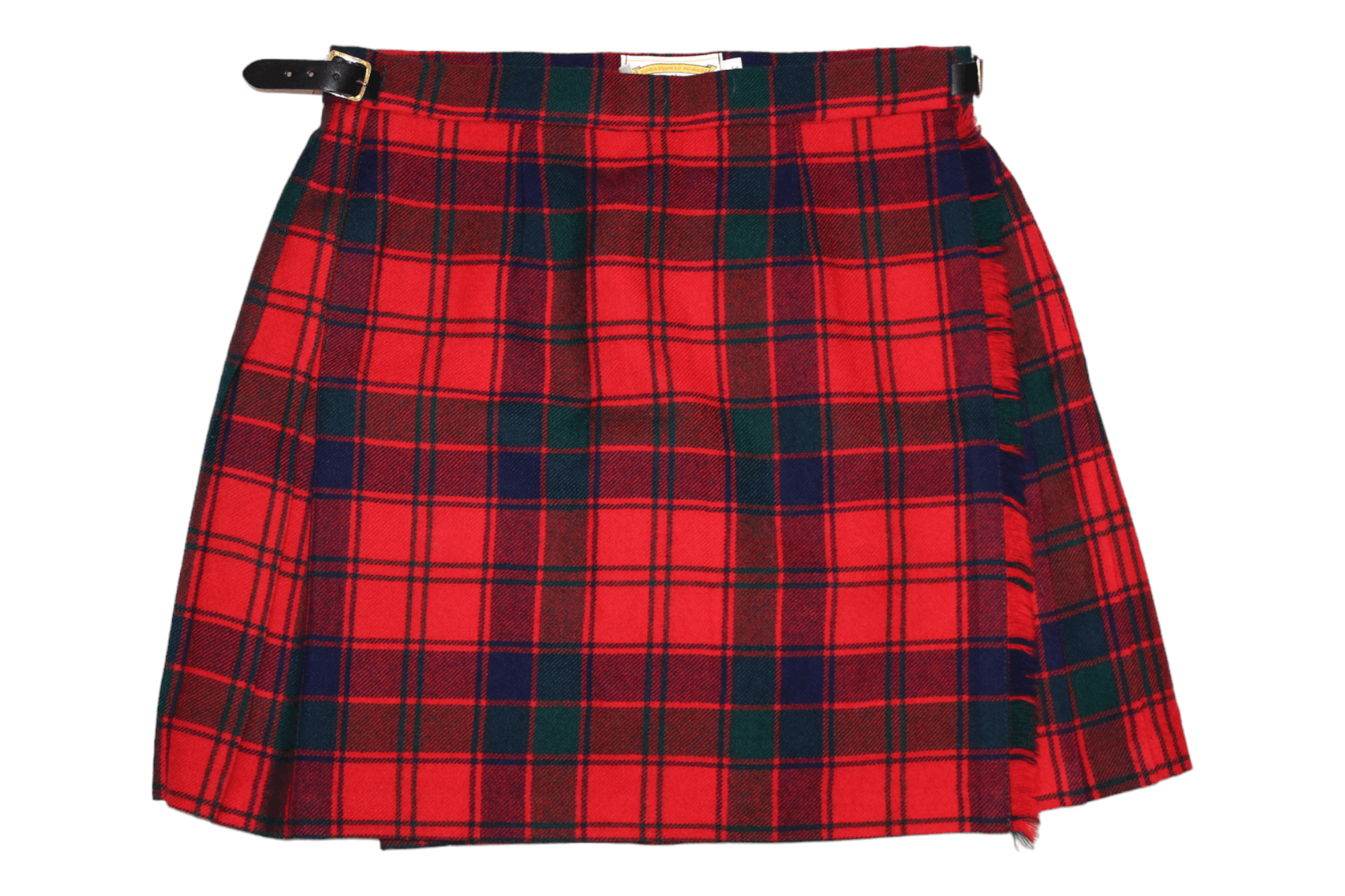 image of Pringle Of Scotland x Vintage James Pringle Weavers Of Inverness Tartan Pleats Kilt Skirt in Red, W