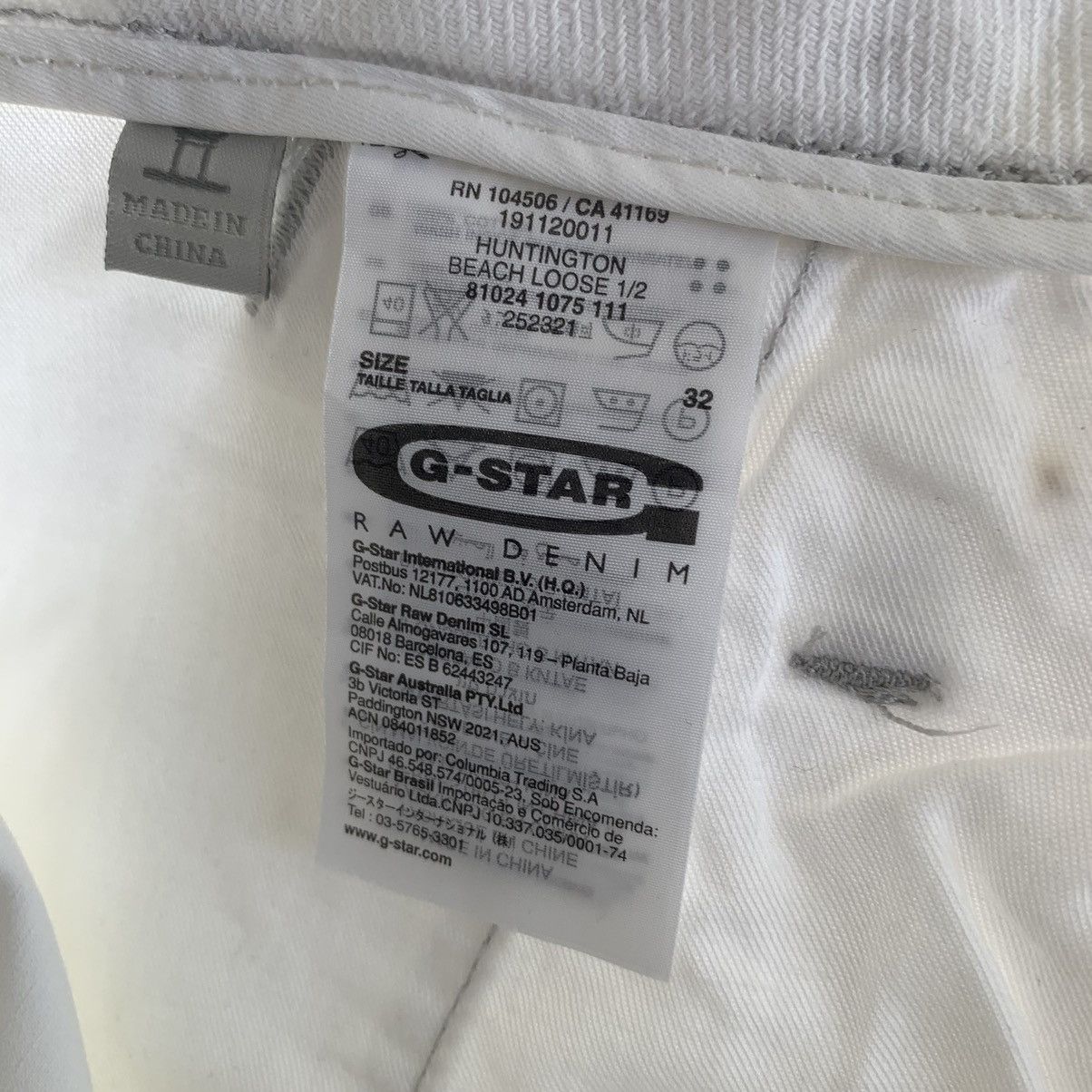 G-Star × Vintage Vintage G-Star Raw Big Logo Cargo Shorts Size US 32 / EU 48 - 14 Thumbnail