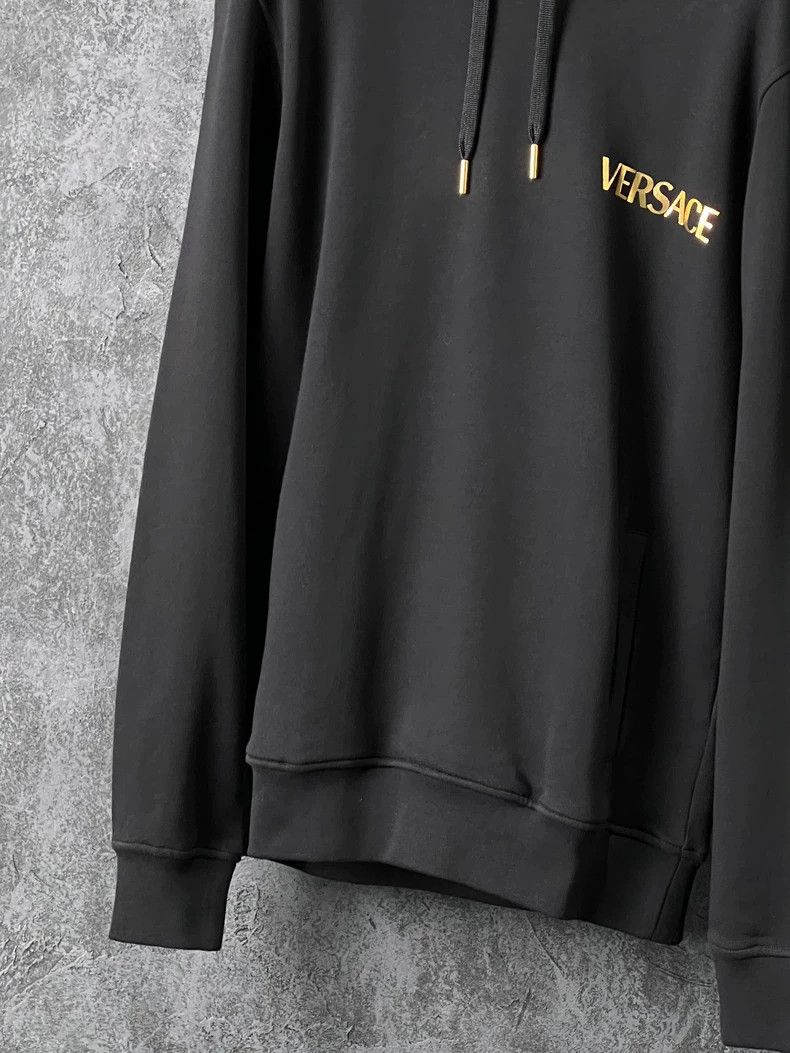 Versace Versace Black cotton hooded sweatshirt Size US S / EU 44-46 / 1 - 6 Thumbnail