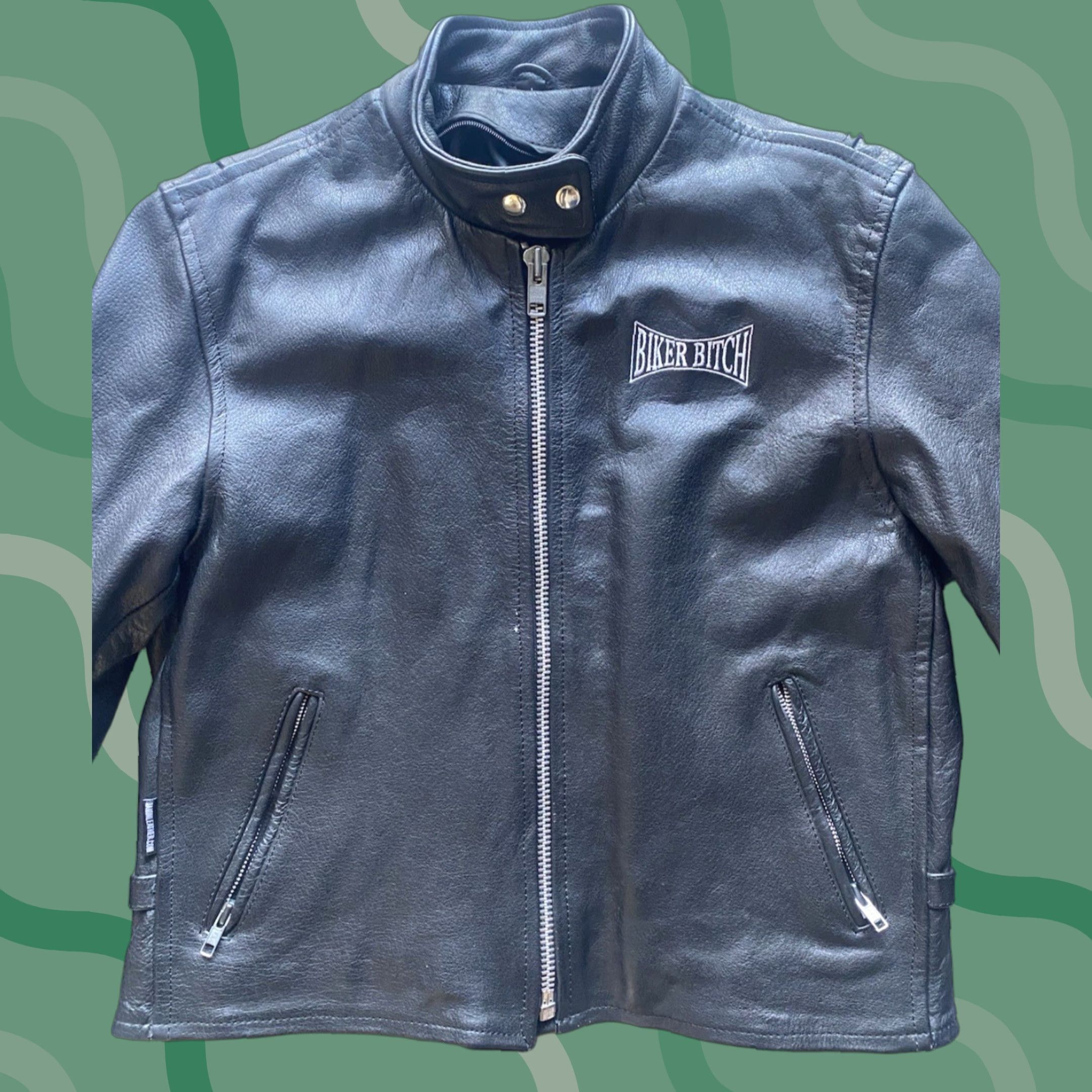 Vintage VINTAGE Biker Leather Motorcycle Jacket Coat Flaws Jamin Leather Women’s Size L Black Jacket Size L / US 10 / IT 46 - 1 Thumbnail