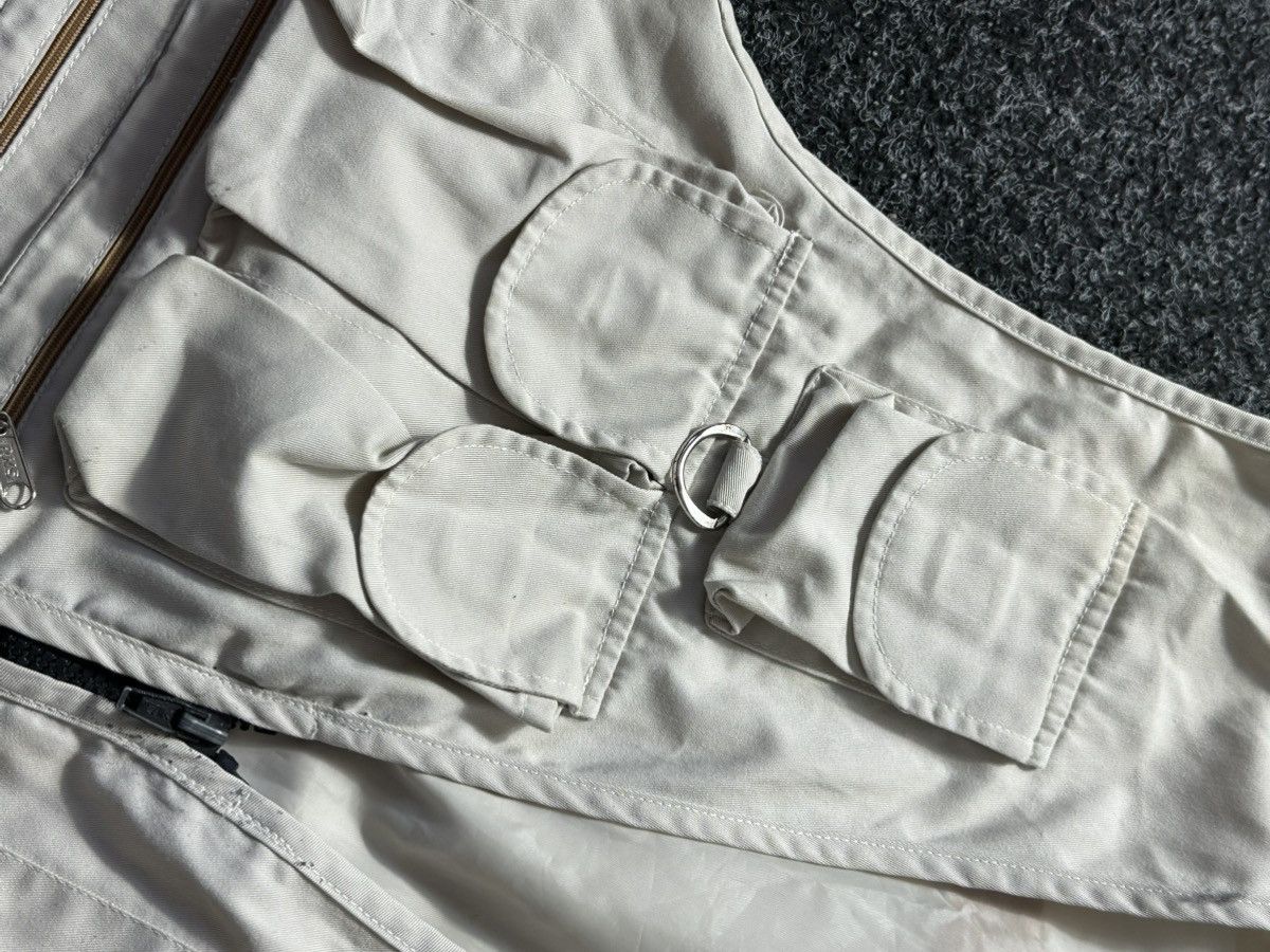 Japanese Brand 🚨RARE Multi Pocket Zipped Vest Y2K OUTDOOR ARHIVE BEIGE Size US M / EU 48-50 / 2 - 7 Thumbnail