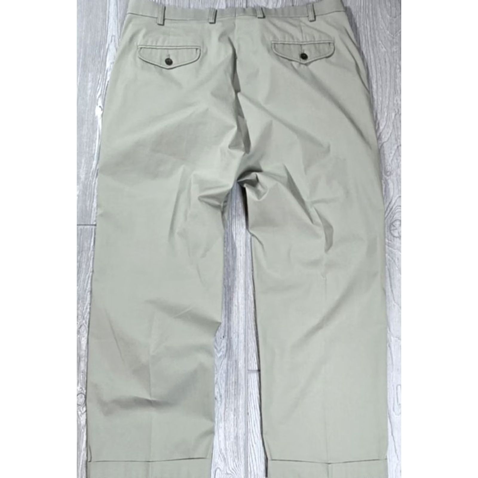 Orvis Orvis Mens Pants Green 38x28 Chino Pant Polyester Cotton Blend Slim Flat Front Front Pocket Regular Fit Vintage Mens Shorts? Size US 38 / EU 54 - 2 Thumbnail