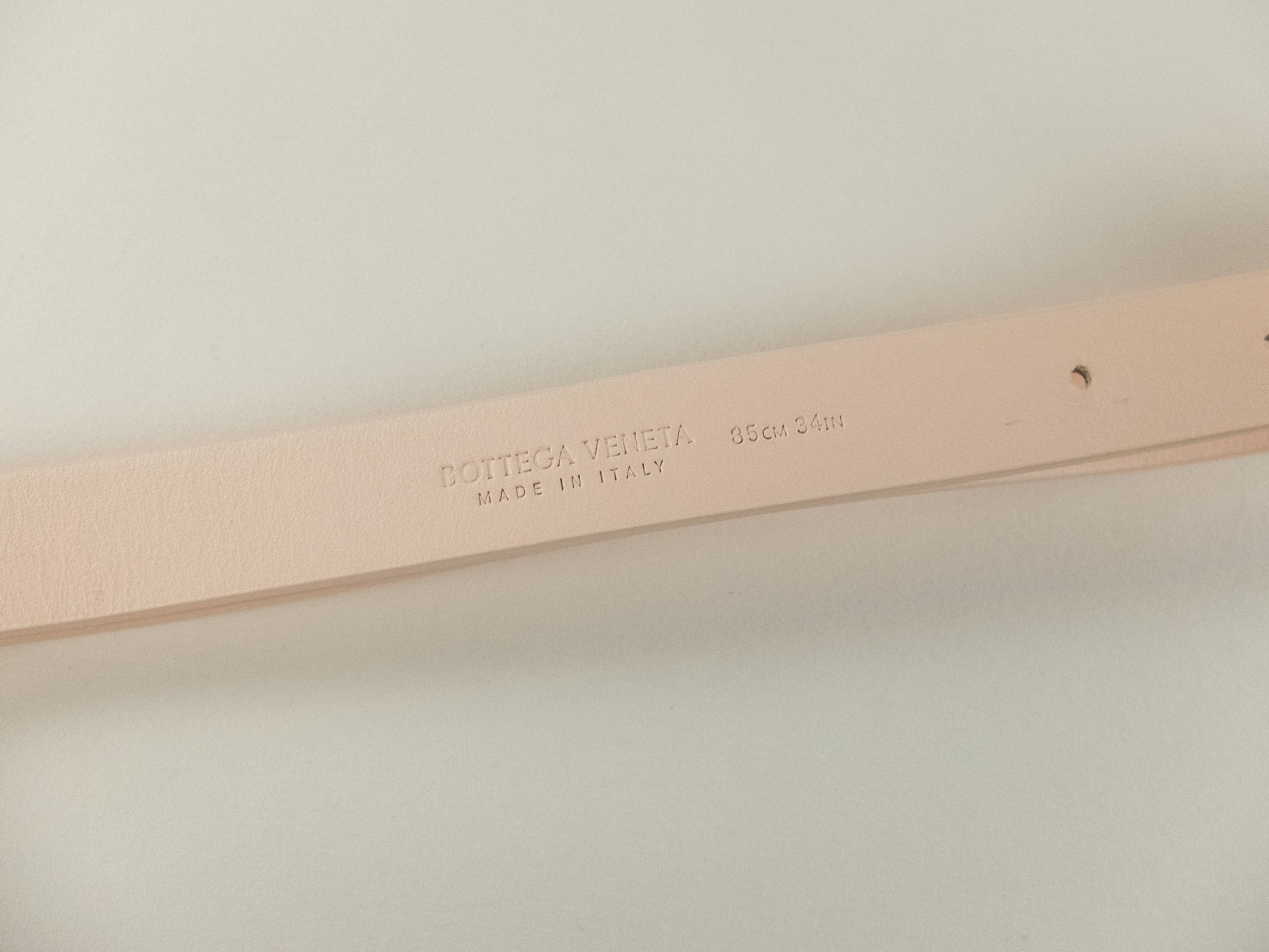 Bottega Veneta BOTTEGA VENETA Point Lock melon nude triangle leather belt Size ONE SIZE - 5 Thumbnail