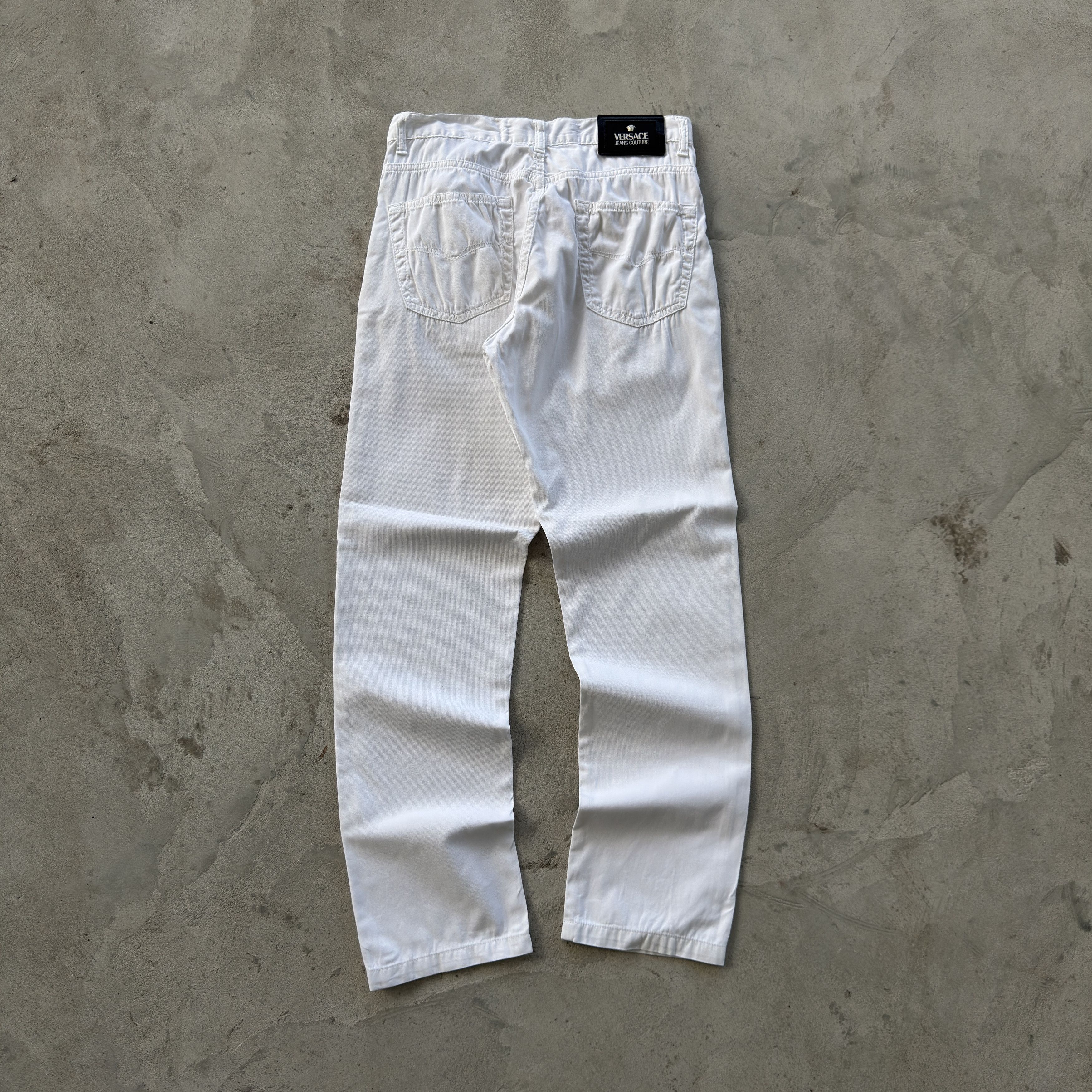 Versace Versace Jeans Couture Vintage White Corduroy Pants 30 Size US 30 / EU 46 - 1 Thumbnail
