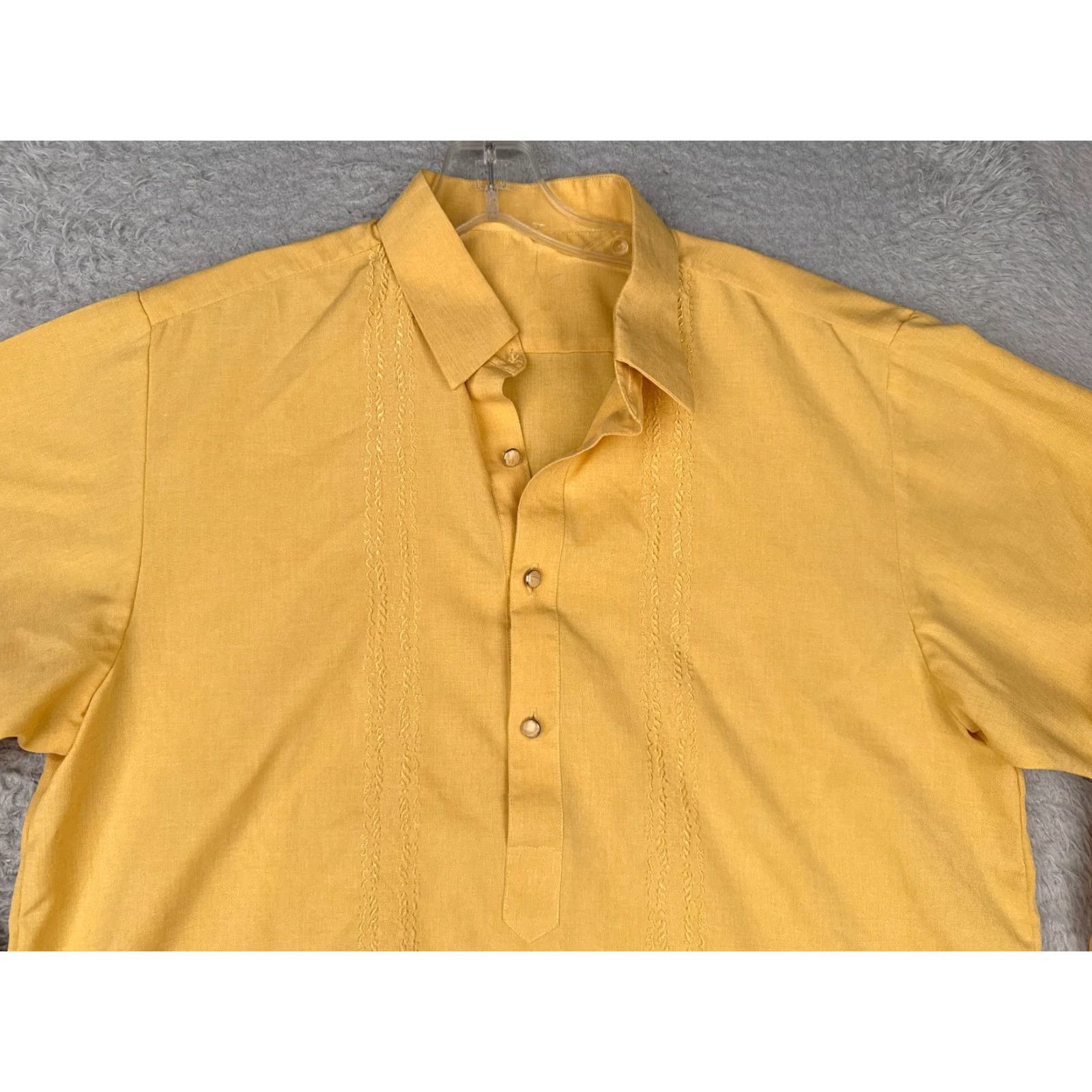 Ralph Lauren Ralph Lauren Shirt Men L Yellow Long Sleeve Henley Cotton Jersey Button Up Embroidered Logo Classic Sports 90s Mens Size US L / EU 52-54 / 3 - 5 Thumbnail
