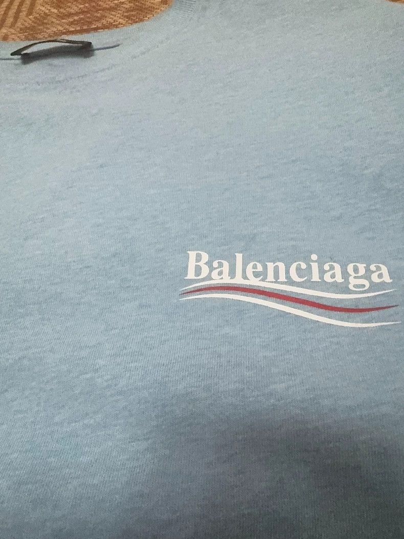 Balenciaga Balenciaga Haze Blue Cola Short Sleeve Size US M / EU 48-50 / 2 - 6 Thumbnail