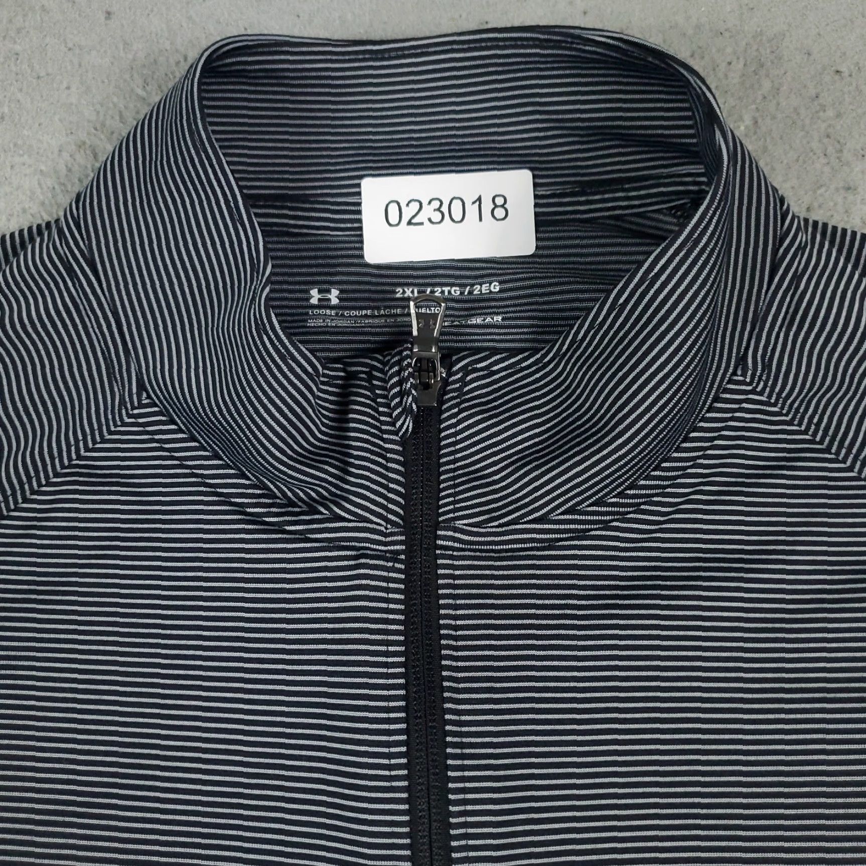 Under Armour Under Armour T Shirt Mens 2XL Gray Striped Active 1/4 Zip Pullover Long Sleeve Size US XXL / EU 58 / 5 - 3 Thumbnail