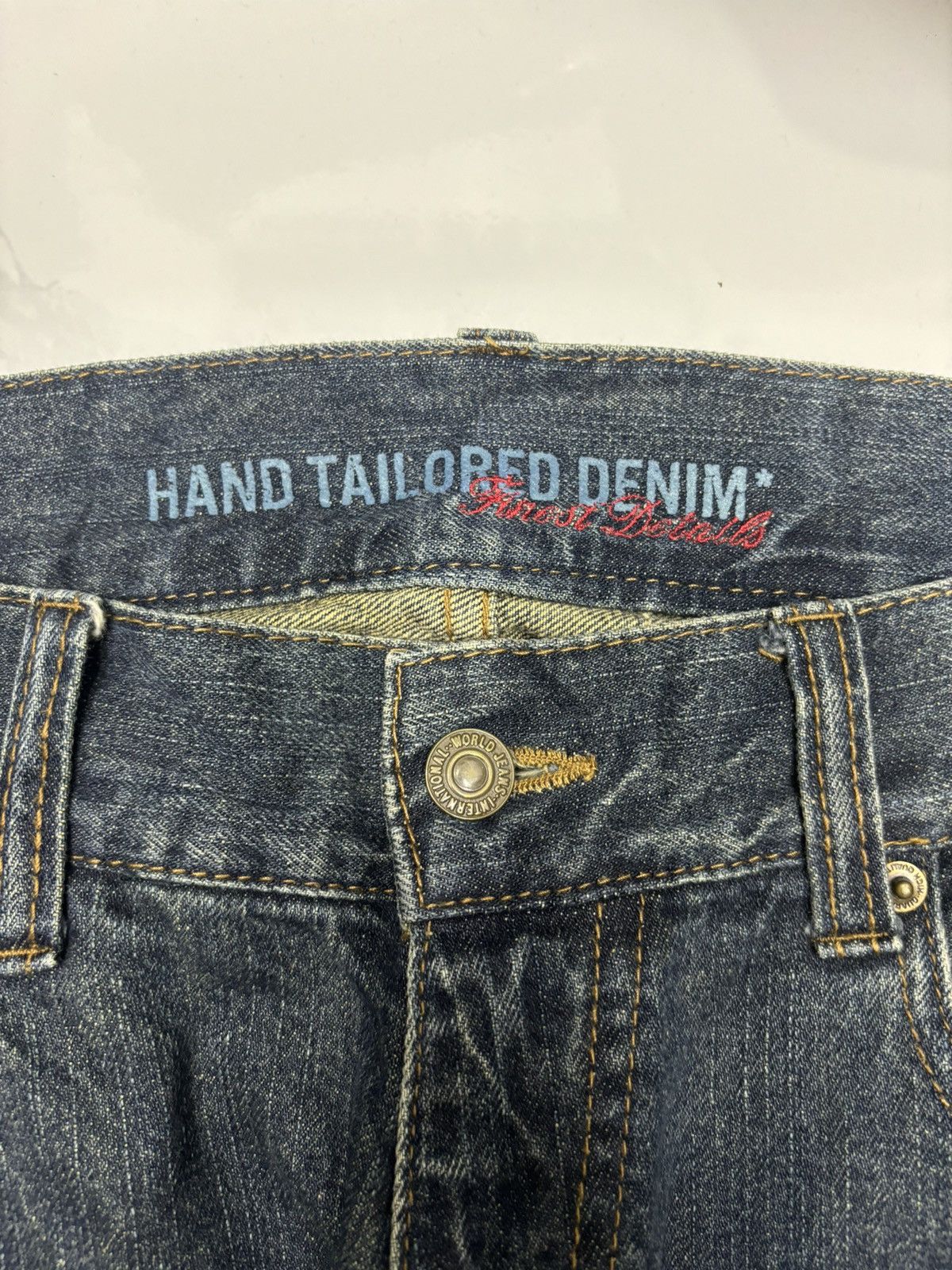 If Six Was Nine RARE VINTAGE HAND TAILORED DENIM FREE GATE DISTRESS DENIM Size US 32 / EU 48 - 9 Thumbnail