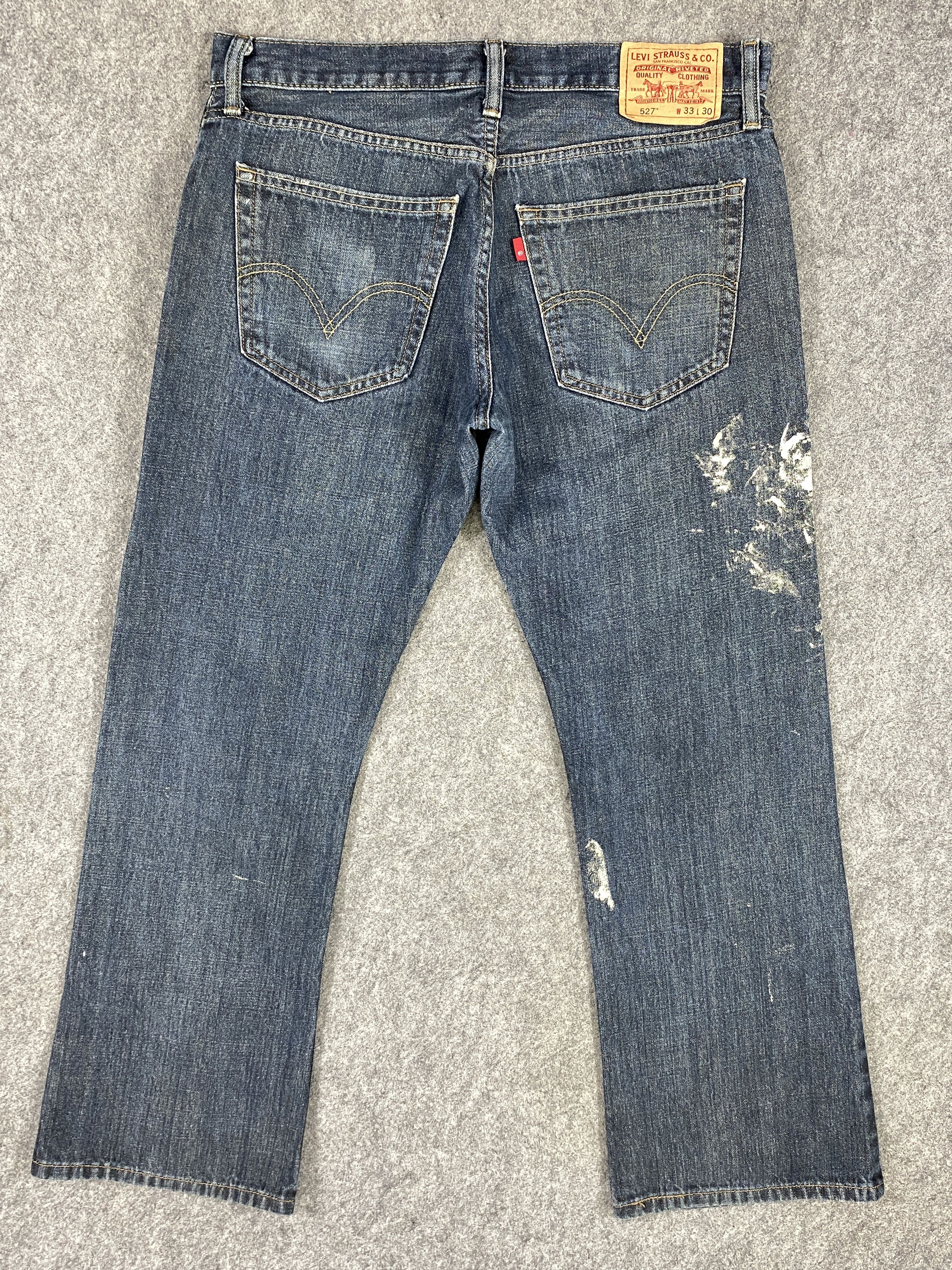 Levi's Dark Blue Vintage Levi's 527 Flared 35x30.5 Denim -JN1873 Size US 35 - 2 Thumbnail