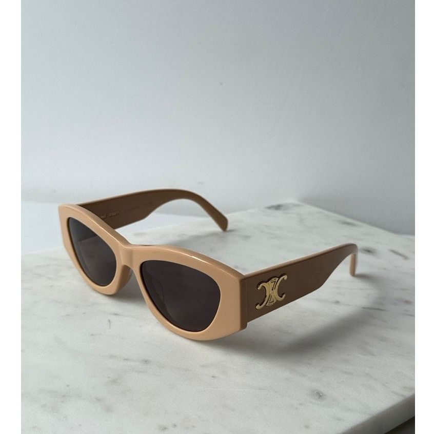 Celine NEW Celine CL40308U Triomphe Cat Eye Nude Sunglasses Size ONE SIZE - 1 Thumbnail