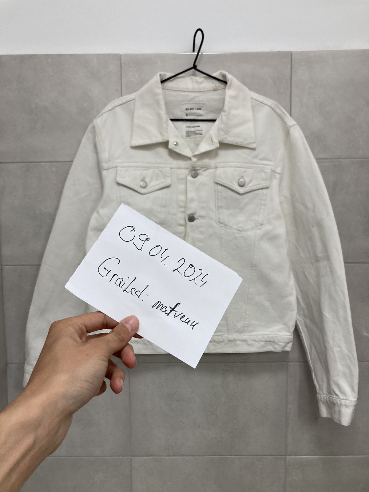 Helmut lang white jacket best sale