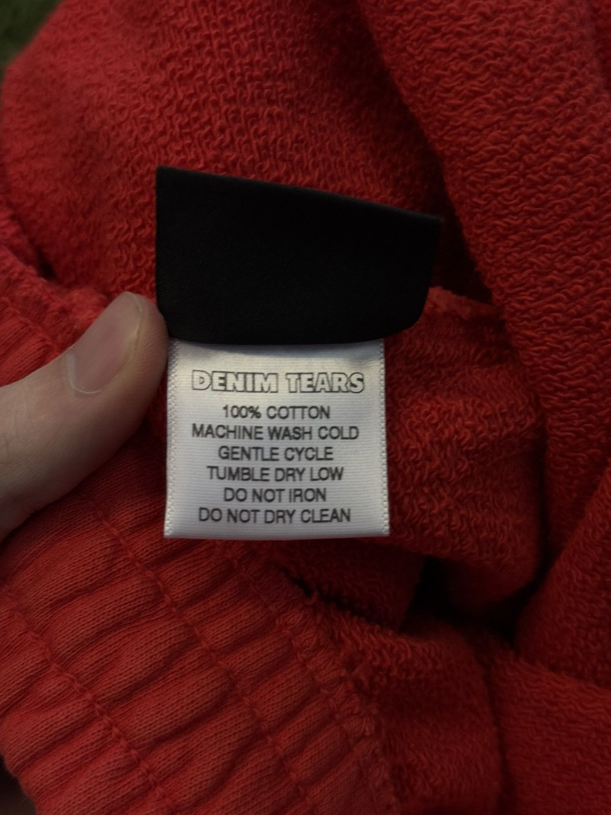 DENIM TEARS Denim Tears Logo Sweatpants Size L Red (NEW) Size US 33 - 10 Thumbnail