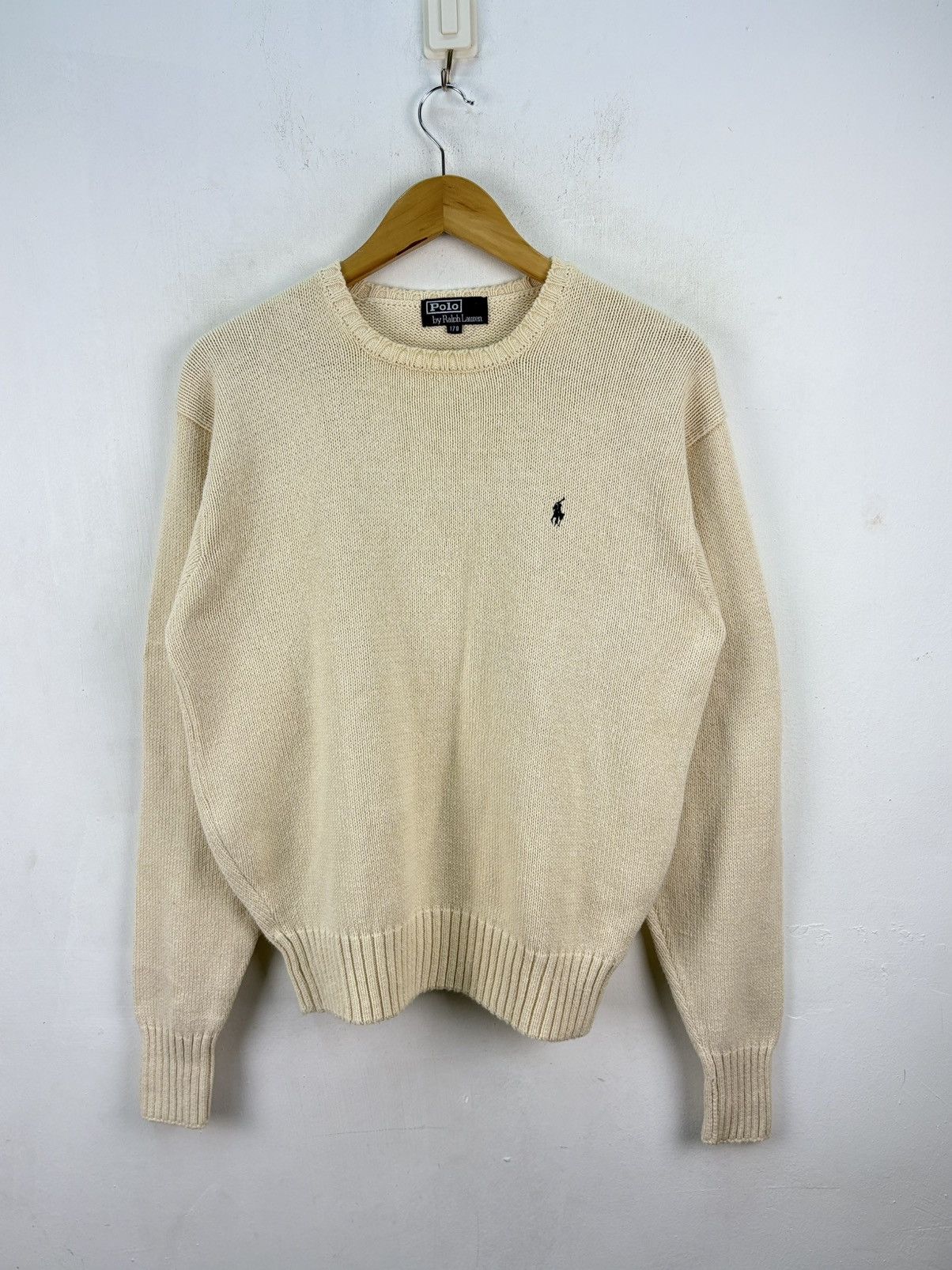 Polo Ralph Lauren 90s Vintage Polo Ralph Lauren Sweater Cable Knit Jumper Size US M / EU 48-50 / 2 - 1 Thumbnail
