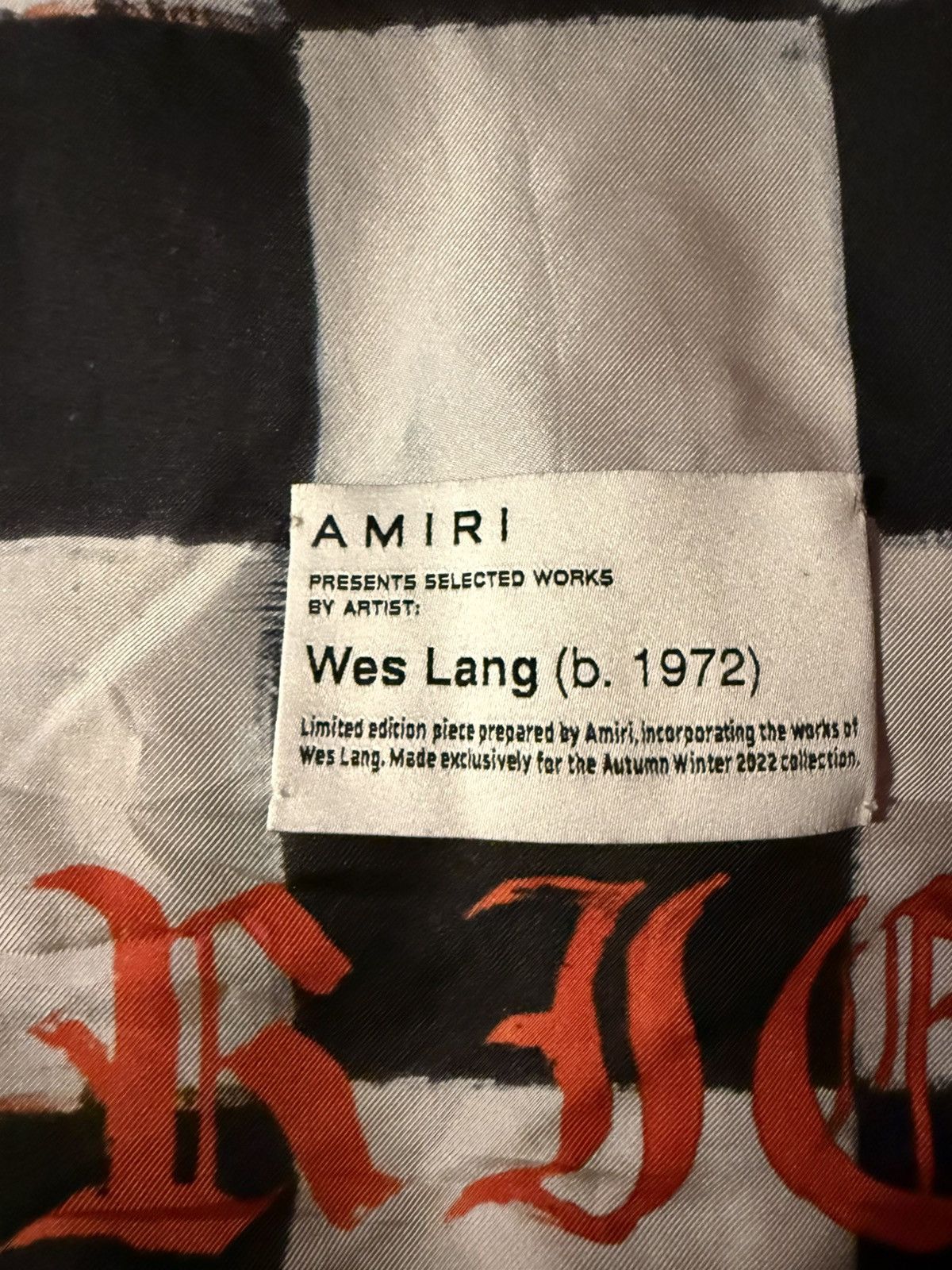 Amiri × Wes Lang Amiri x Wes Lang Silk Press Skull Shirt Size US L / EU 52-54 / 3 - 6 Thumbnail