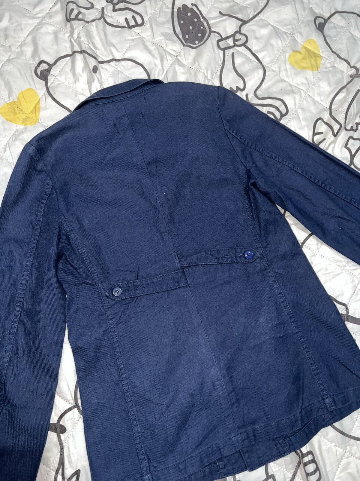Issey Miyake 1990s Zucca Travail - Adjust Cinch Back HBT French Jacket Size US S / EU 44-46 / 1 - 4 Thumbnail