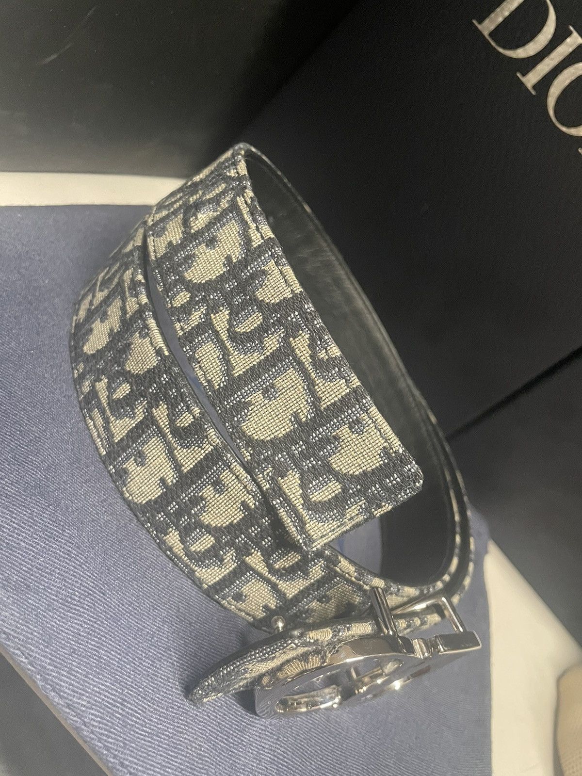 Dior Dior jacquard belt Size 32 - 2 Thumbnail