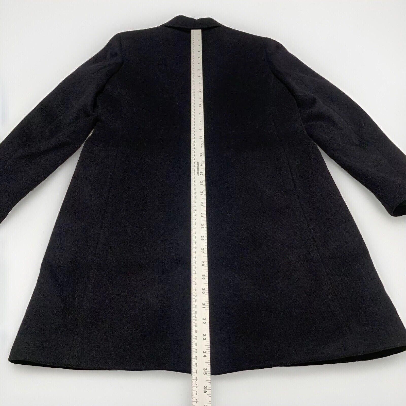 J.Crew J Crew Women’s Sz 12 Black Wool Peacoat Long Topcoat Classic Size XL / US 12-14 / IT 48-50 - 10 Thumbnail