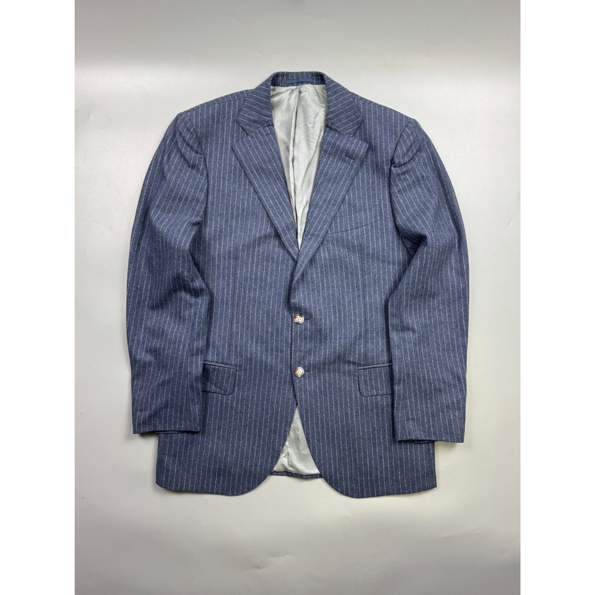 Suitsupply SuitSupply Striped Two Button Wool Blazer (Y1245) Size 42R - 1 Thumbnail