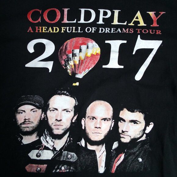 Band Tees Coldplay A Head Full Of Dreams Tour 2017 T-Shirt Size US L / EU 52-54 / 3 - 1 Thumbnail