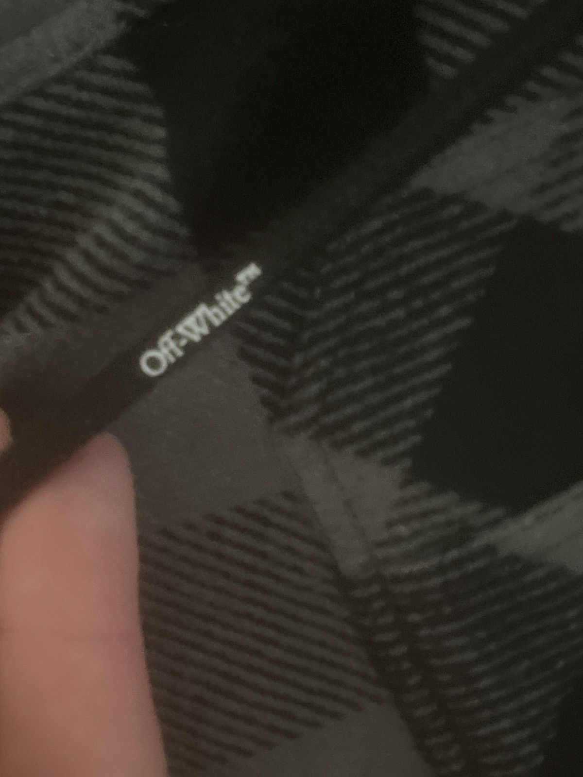 Other Gray Off white flannel hoodie Size US L / EU 52-54 / 3 - 4 Thumbnail