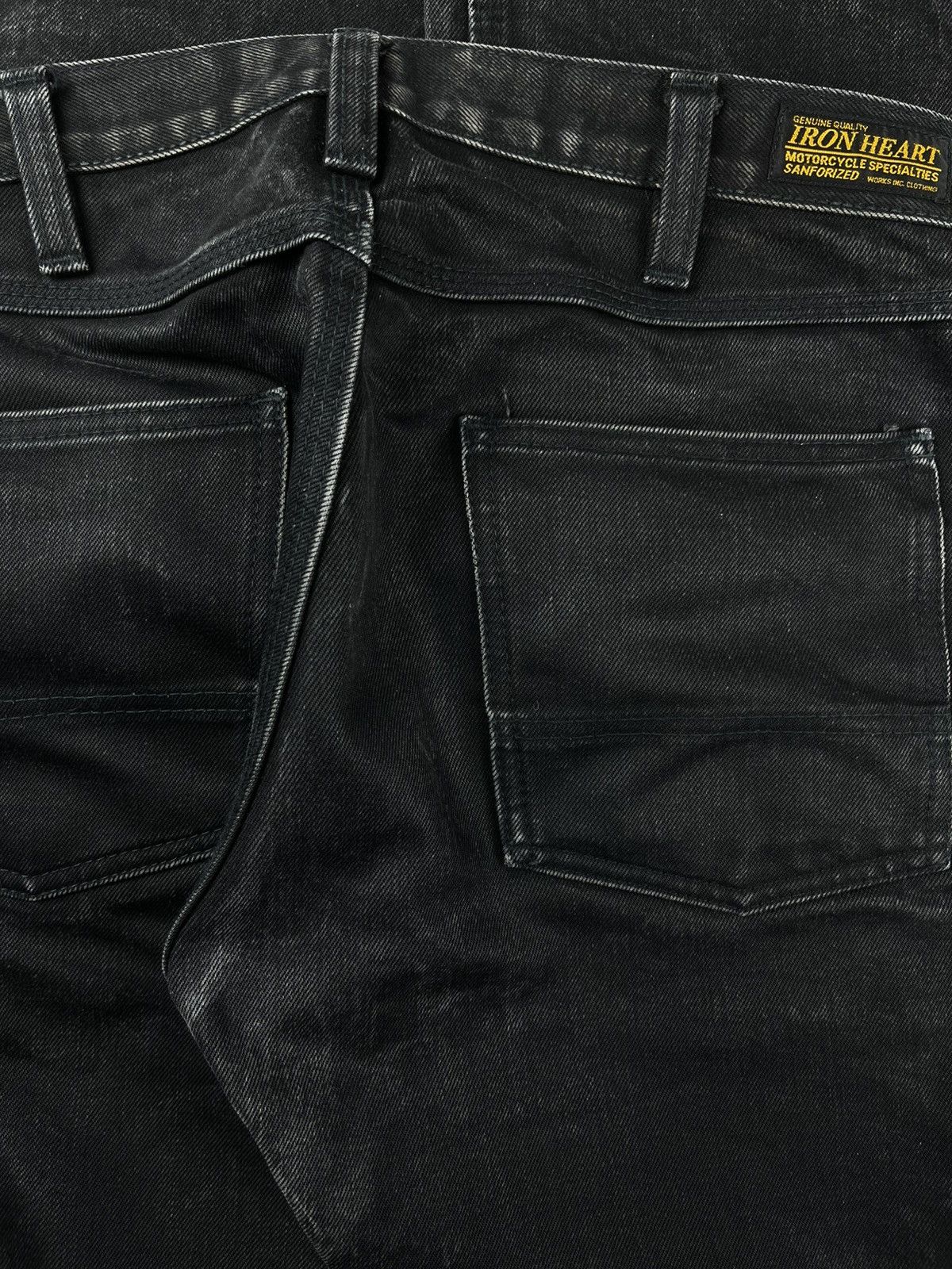 Iron Heart Iron Heart Faded Double Knee Logger BootCut Denim Jeans Size US 31 - 9 Thumbnail