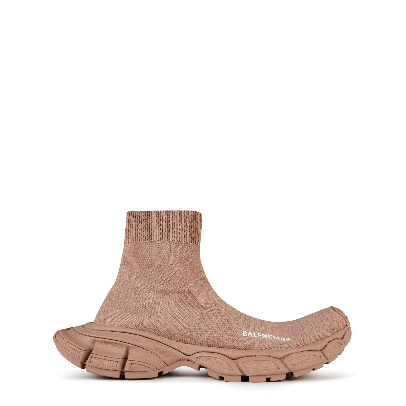 Balenciaga o1g2r1mq0226 3XL Recycled Sock Trainers in Beige Size US 8 / EU 41 - 1 Thumbnail