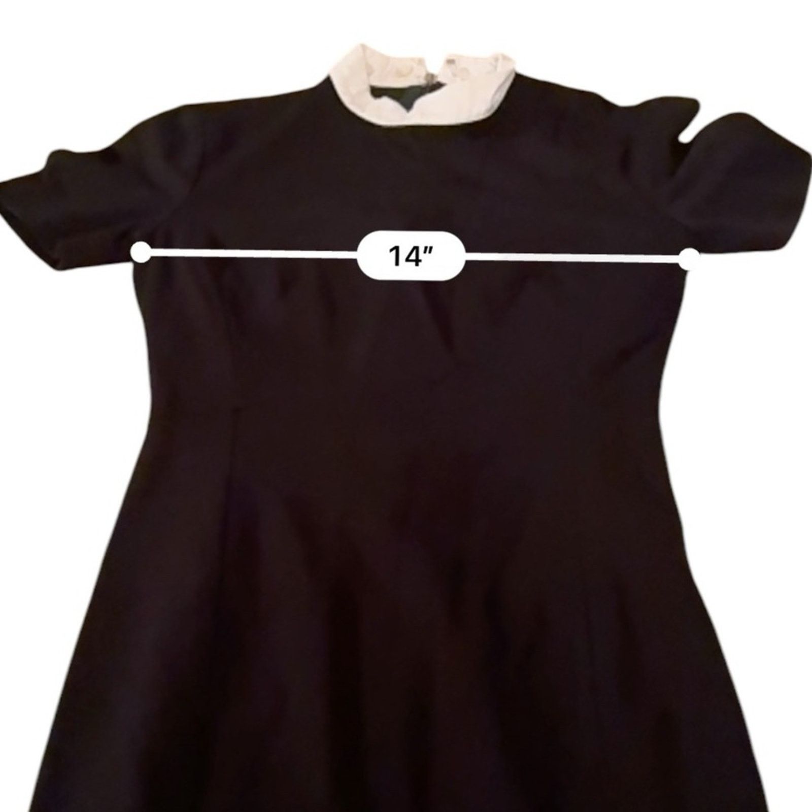 Jason Wu RTR Jason Wu Collection Black Contrast Collar Ponte Dress Size XS / US 0-2 / IT 36-38 - 8 Thumbnail