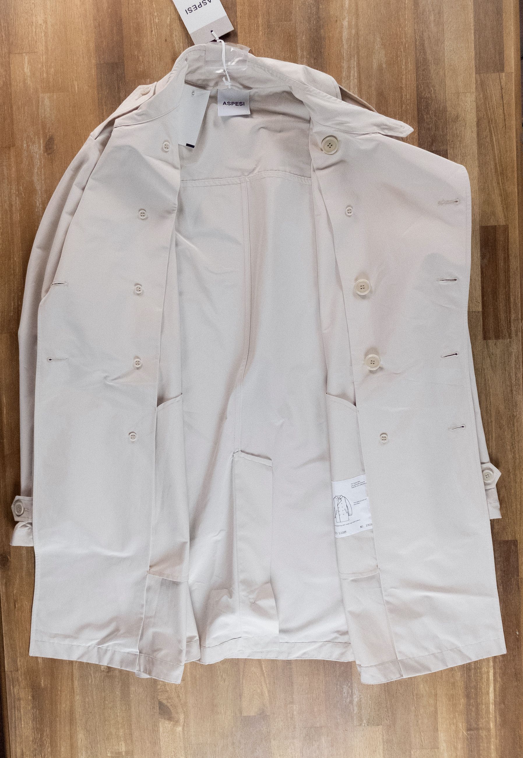 Aspesi ASPESI beige double breasted cotton blend trench coat XL Size US XL / EU 56 / 4 - 6 Thumbnail