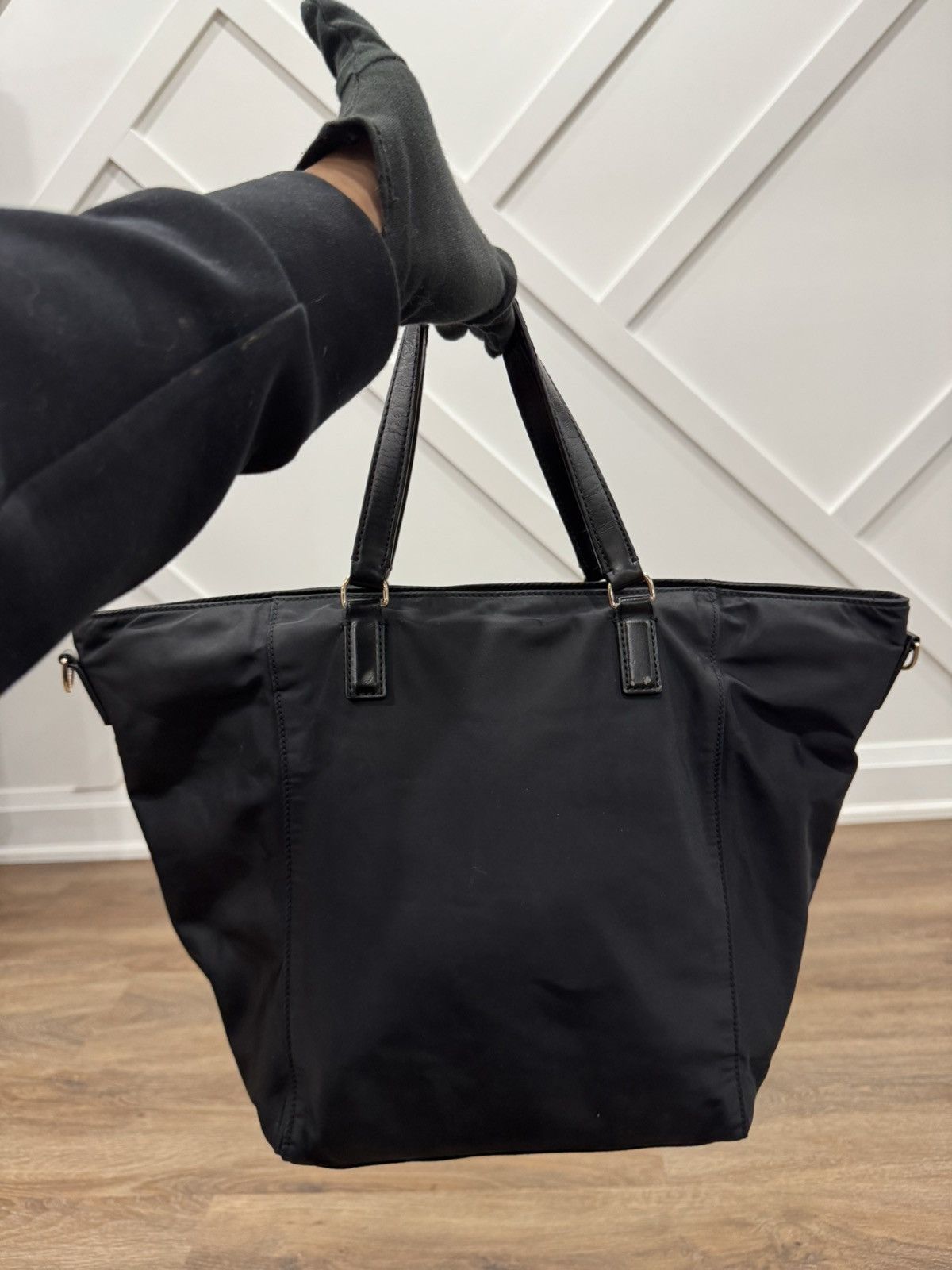 Tory Burch Tory Burch Tilda Nylon Tote Bag - Black Size ONE SIZE - 5 Thumbnail