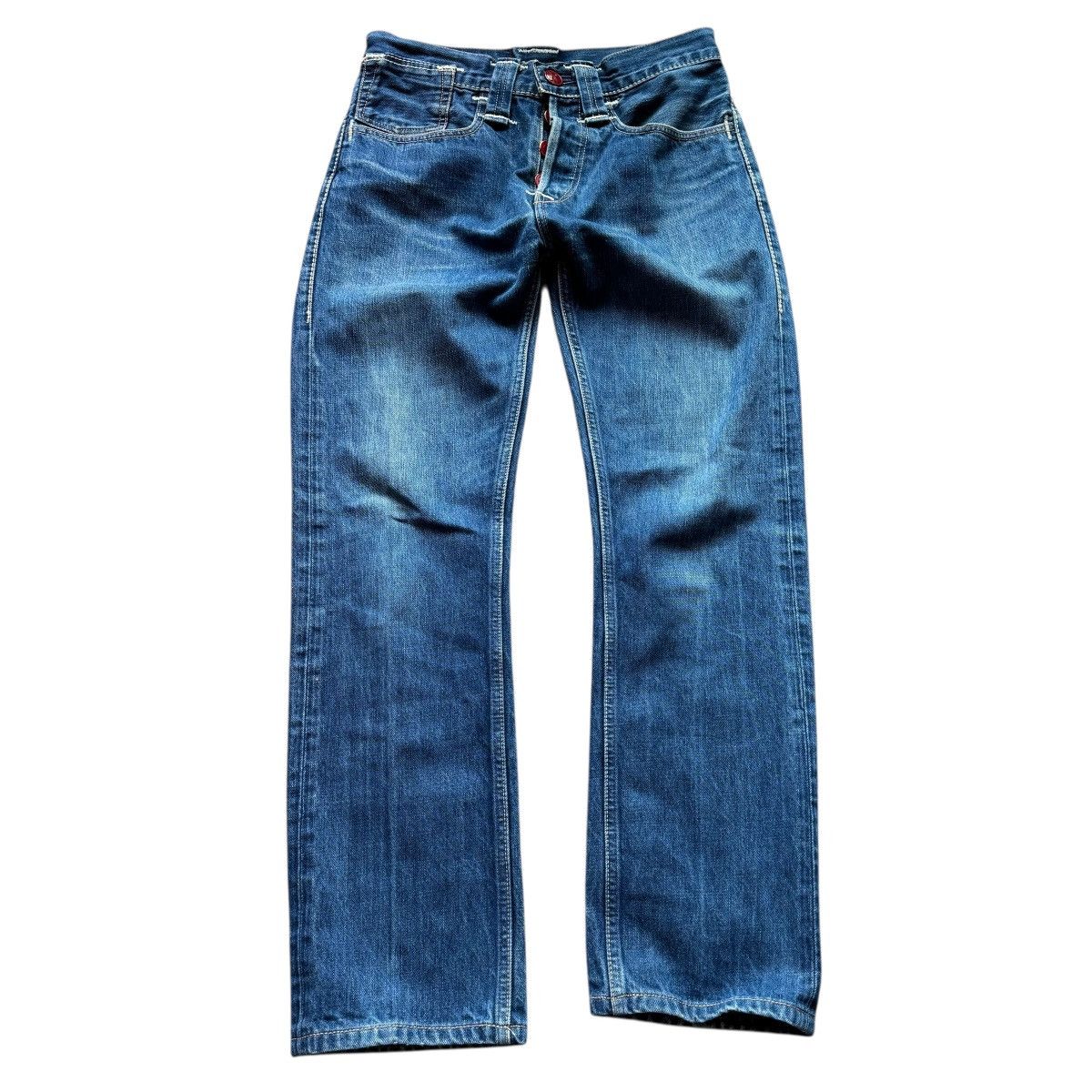 Levi's INSANE 1 of 1 Red Tab Levi’s engineered jeans buckleback y2k Size US 31 - 8 Thumbnail