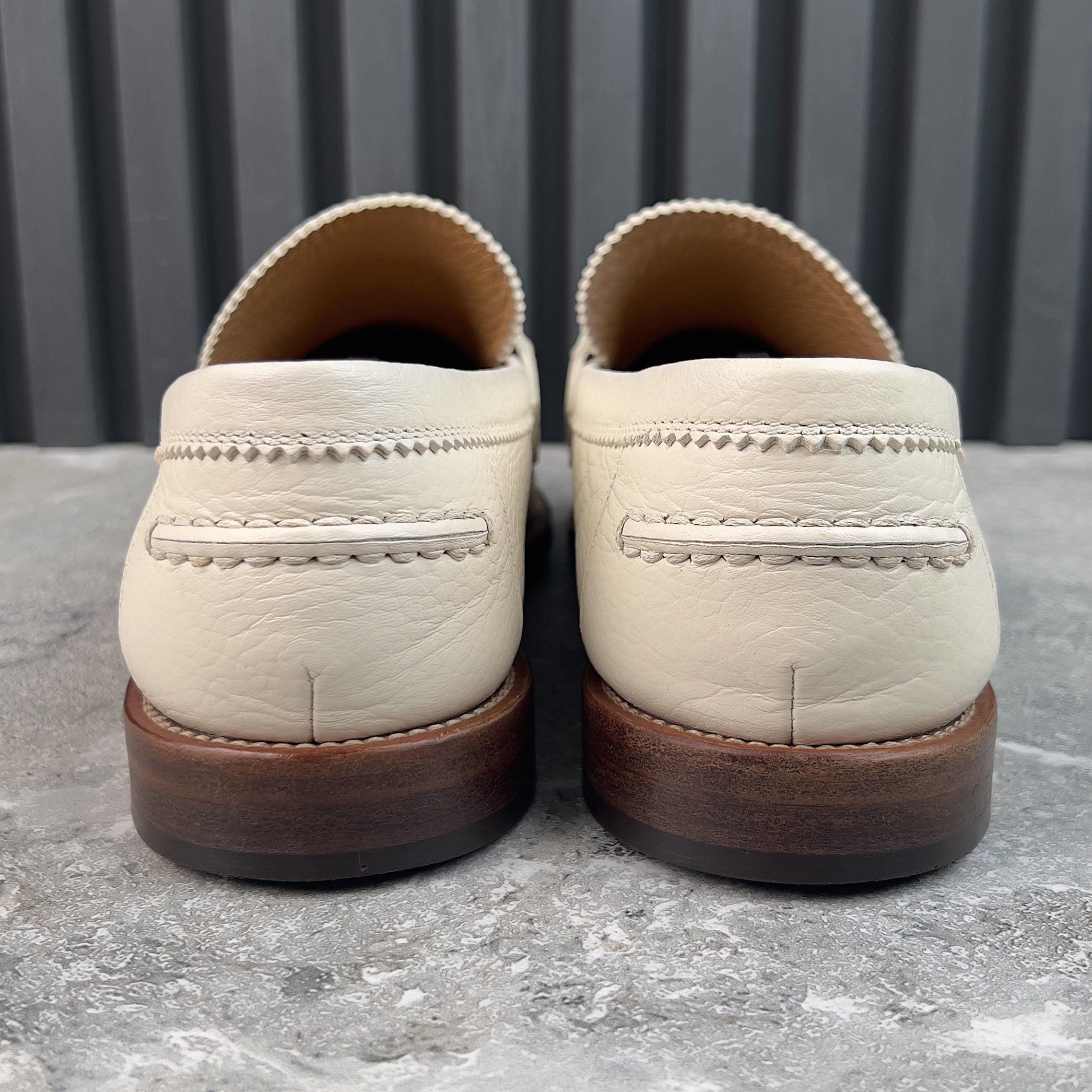 Louis Vuitton LV Major Loafers White Leather Size US 9 / EU 42 - 7 Thumbnail