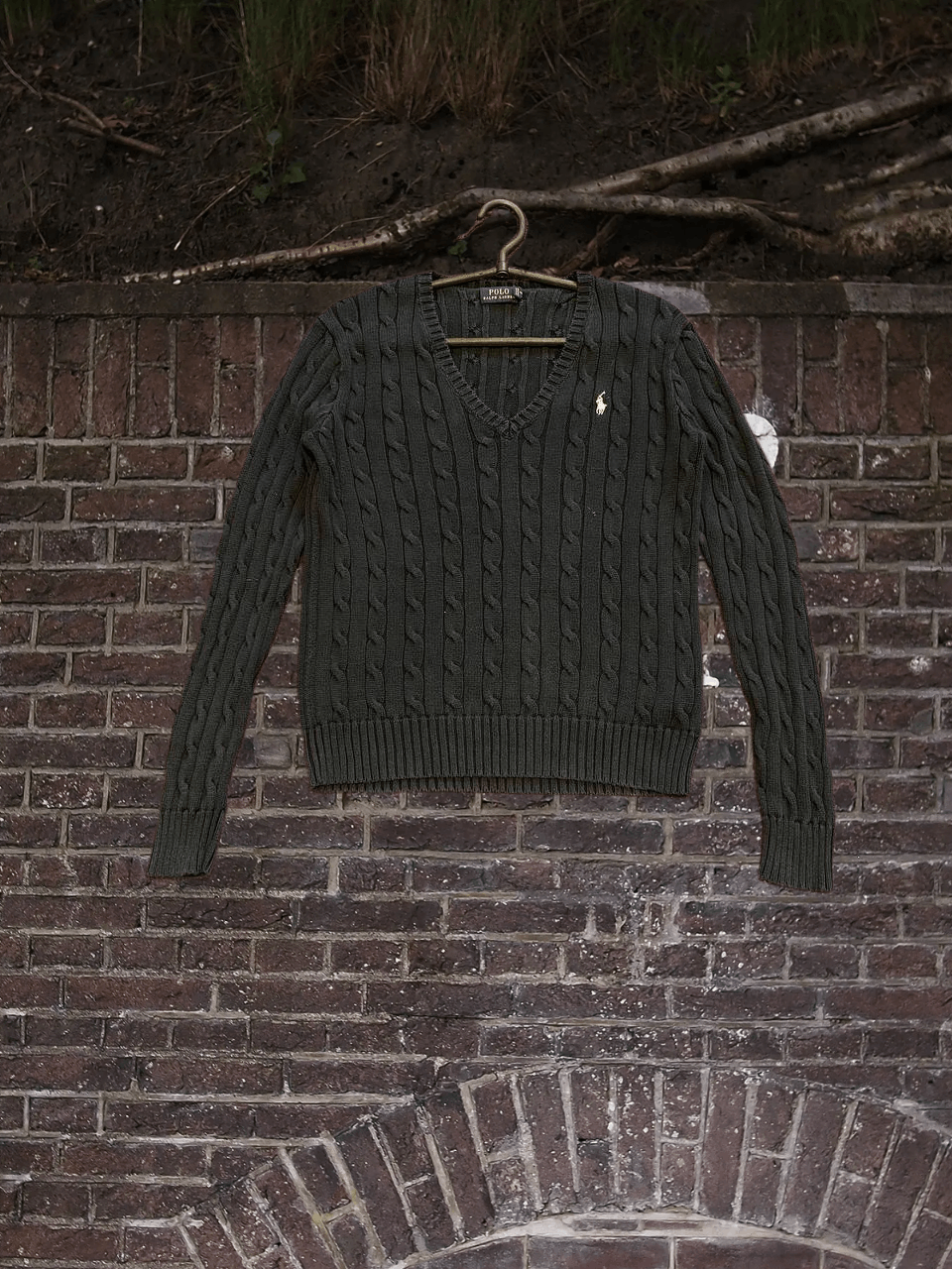Polo Ralph Lauren Vintage Polo Ralph Lauren pony knitted sweater v neck Size M / US 6-8 / IT 42-44 - 1 Thumbnail