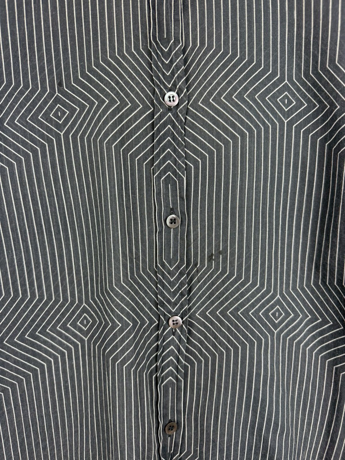 Dries Van Noten Dries Van Noten Geometric Patter Long Sleeve Shirt Dress Size XS / US 0-2 / IT 36-38 - 9 Thumbnail
