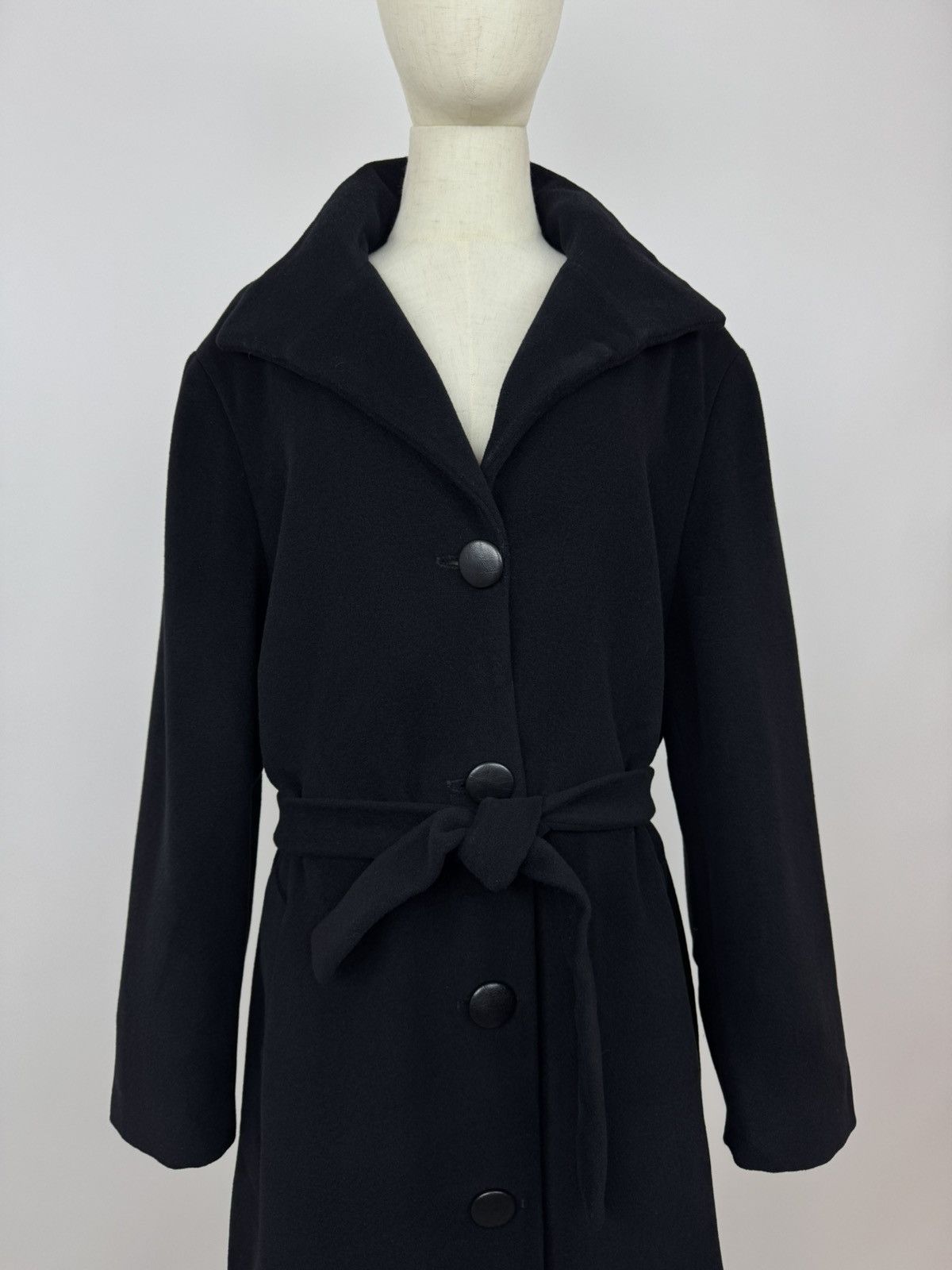 Marella Marella Wool / Angora Belted Coat Womens Size US14 F46 Size XL / US 12-14 / IT 48-50 - 3 Thumbnail