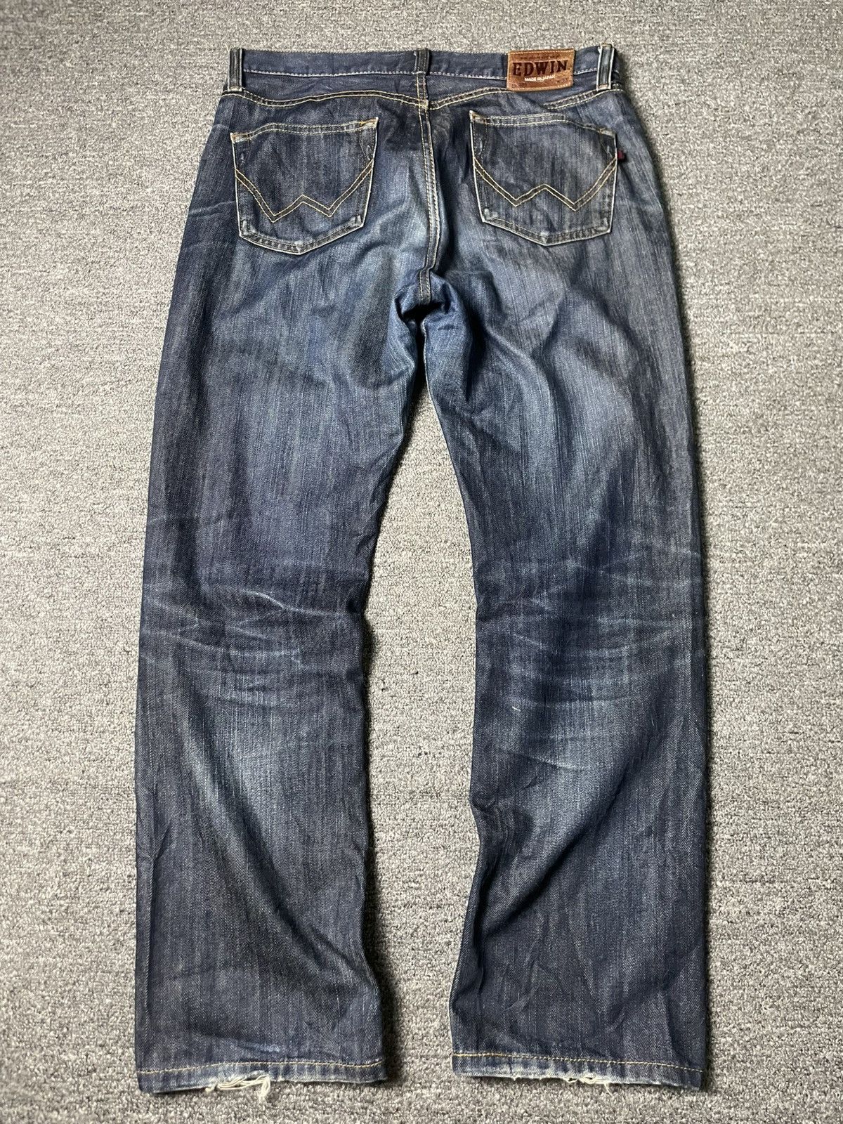 Edwin × Japanese Brand × Vintage Vintage EDWIN Men’s Straight Jeans (91) Size US 35 - 12 Thumbnail