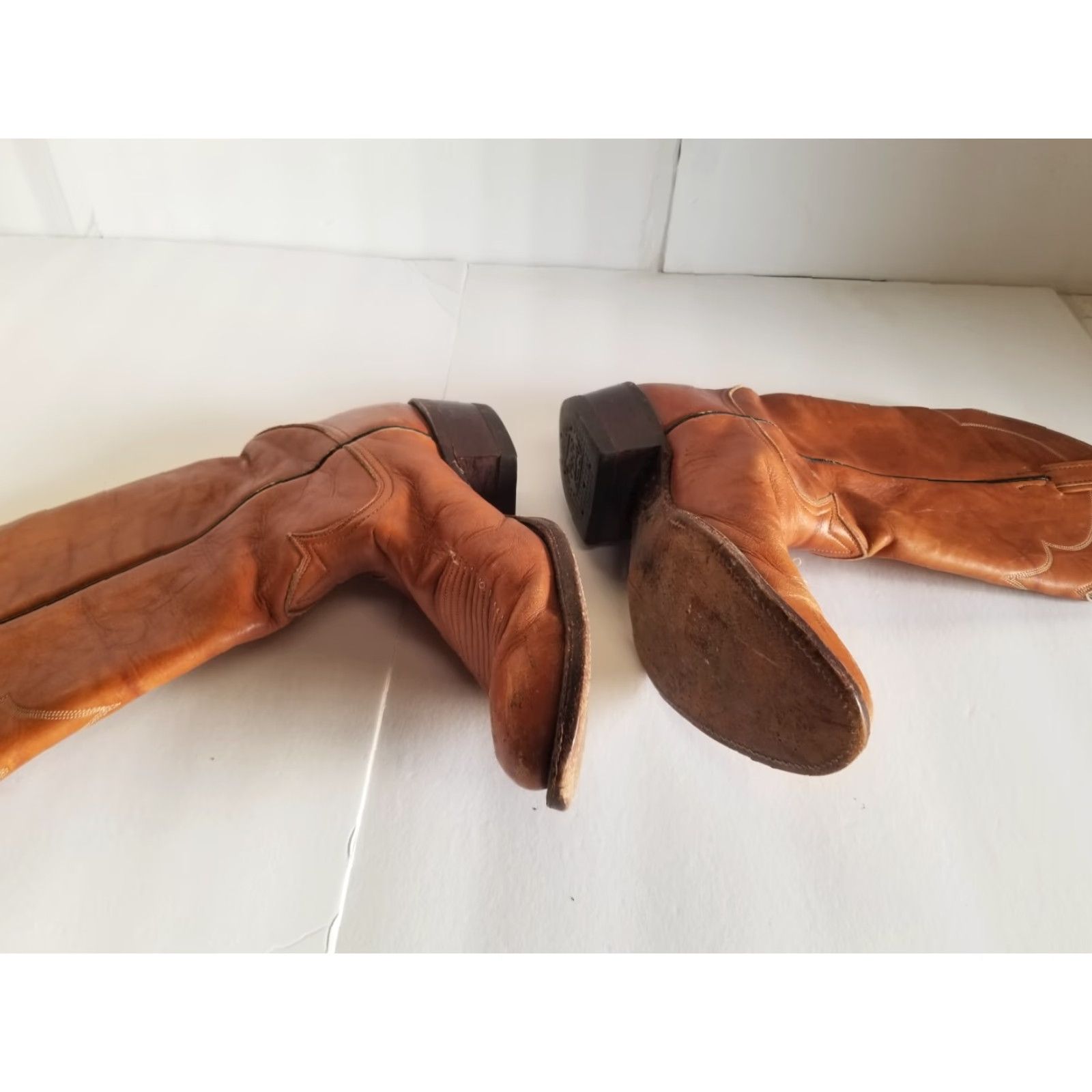 Tony Lama TONY LAMA Western Boots Leather Pointed-Toe 9.5 A Fits 8.5 - 9 Brown Mens Boots Cowboy 5084 Size US 10 / EU 43 - 7 Thumbnail
