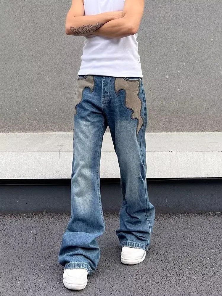 Jean Embrodered Wing Loose Jeans Size US 31 - 2 Thumbnail