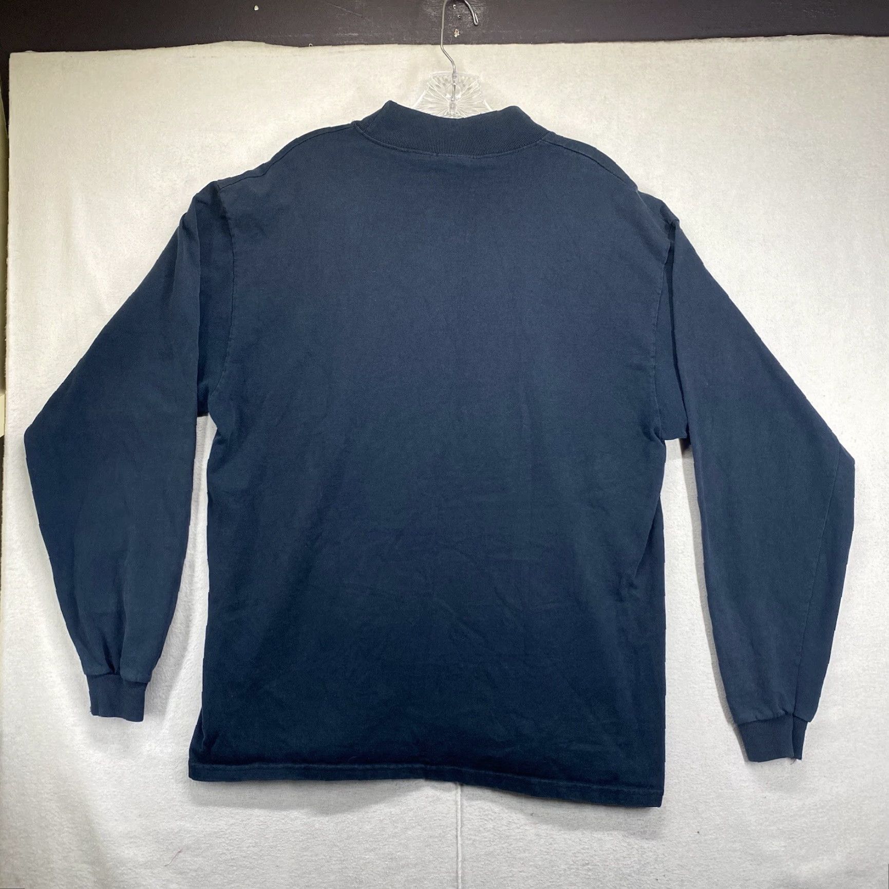 Vintage VINTAGE Cotton Deluxe Men's Pitt Panthers Embroidered Blue Mock Neck Knit Shirt Large Sports 90s Fans Size US L / EU 52-54 / 3 - 3 Thumbnail