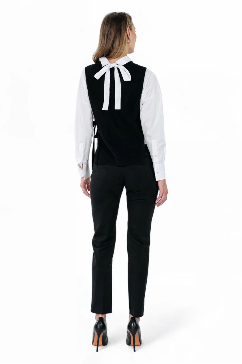 Valentino o1y0326 Sleeveless Sweater in Black Size L / US 10 / IT 46 - 4 Thumbnail