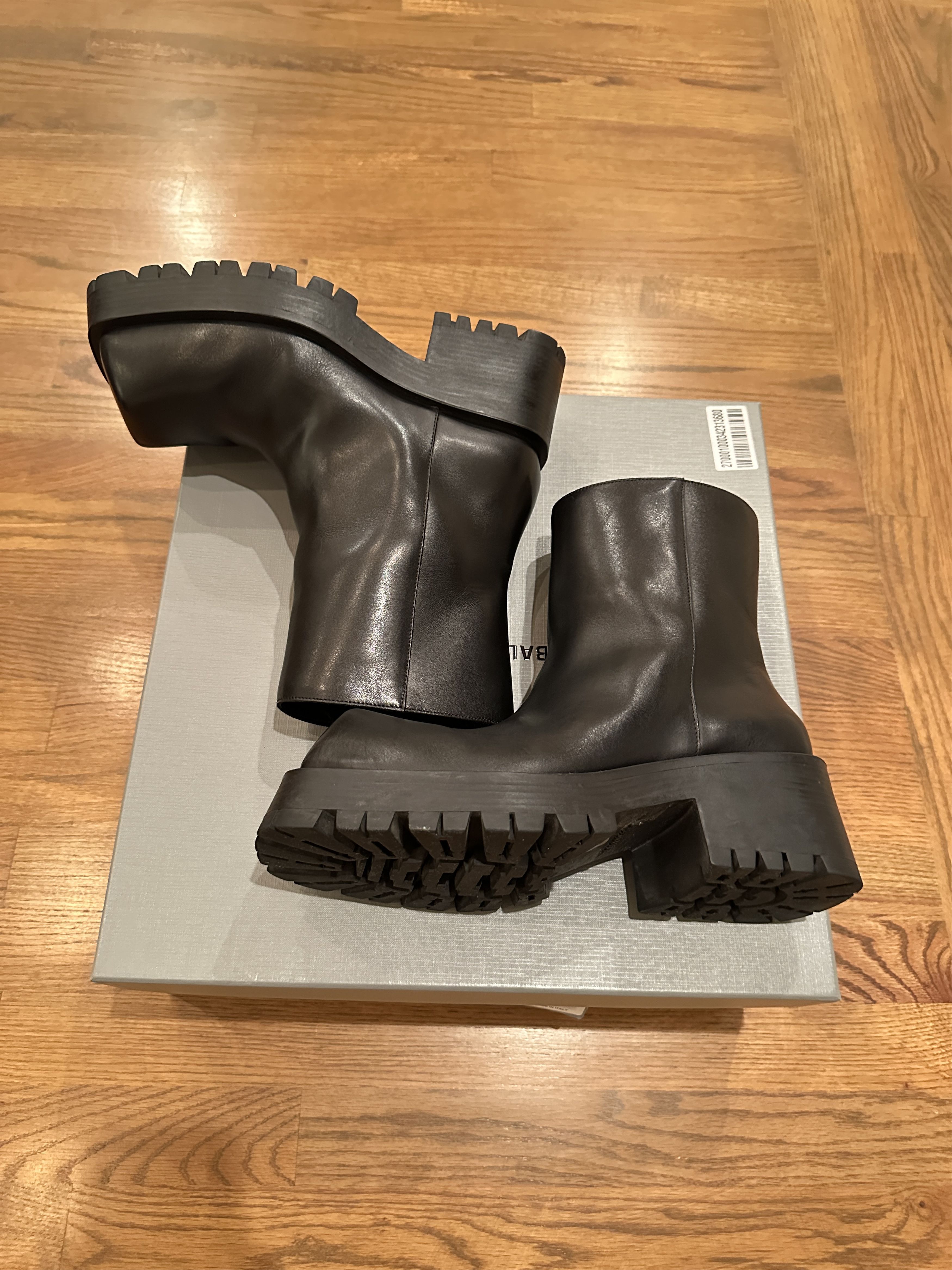Balenciaga Calf Leather Trooper Boots Size US 6 / EU 39 - 2 Thumbnail