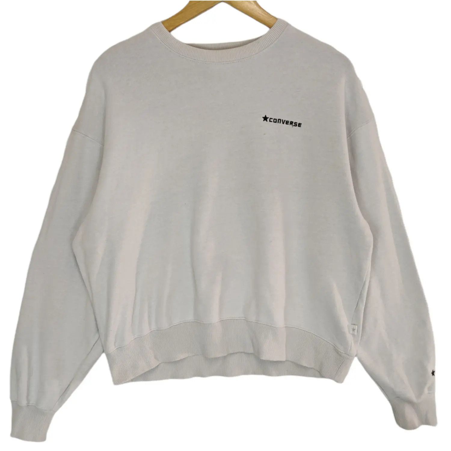 Converse CONVERSE Plain Jumper Sweatshirt For Women Size L / US 10 / IT 46 - 2 Thumbnail